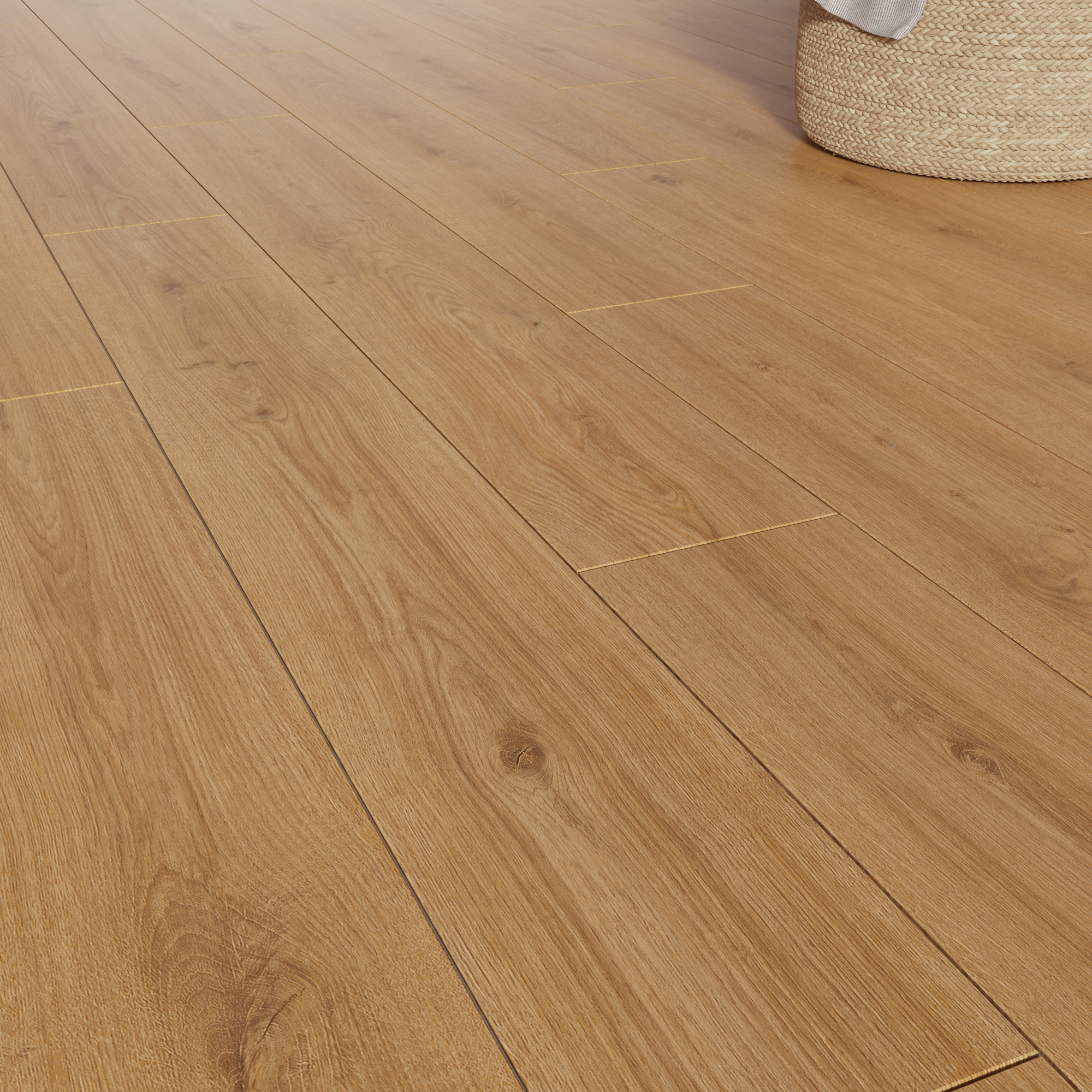 Panele podłogowe laminowane wodoodporne AC5 7 mm Artens Honey naturalne drewno - 9