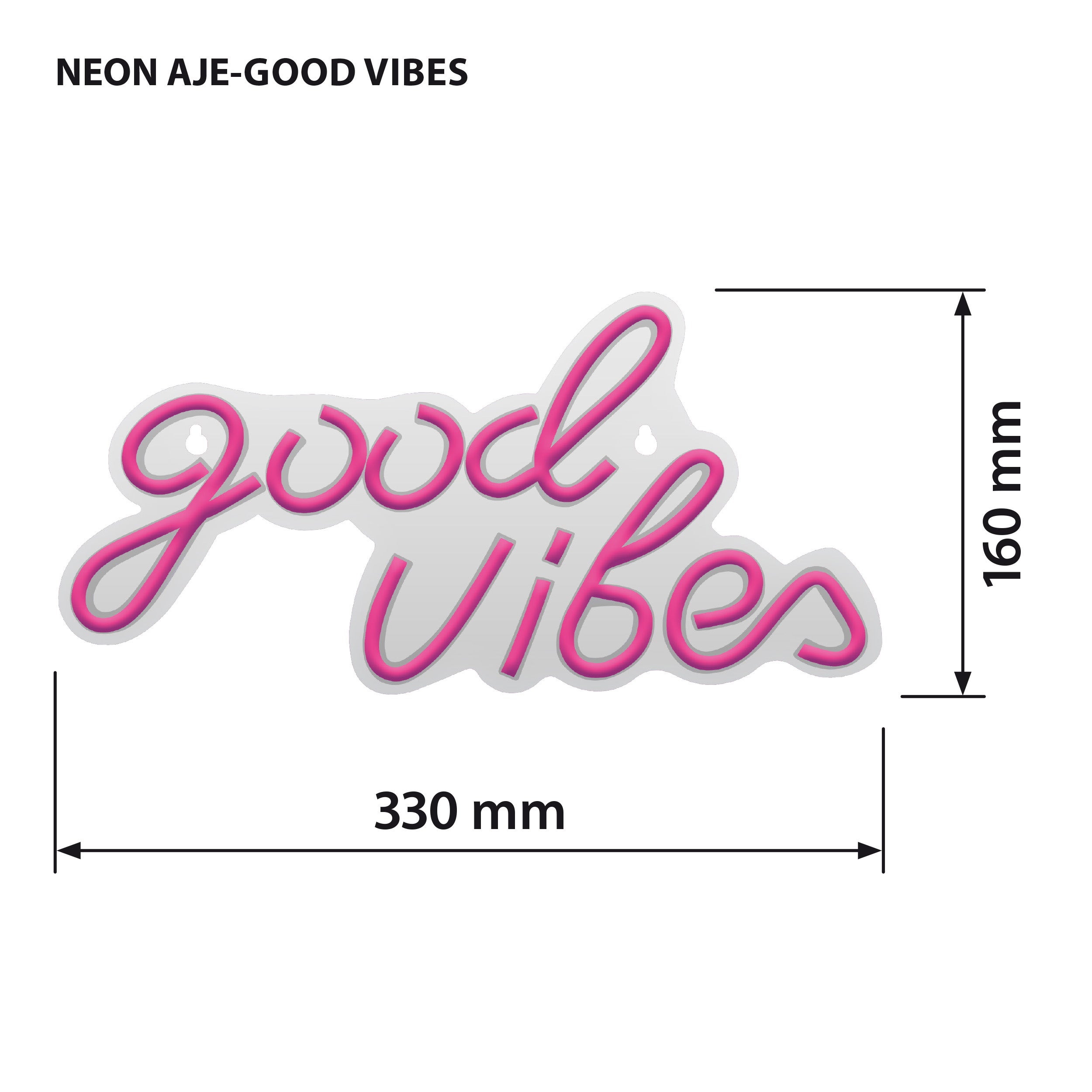 Kinkiet Neon Vibes USB różowy LED Activejet - 4