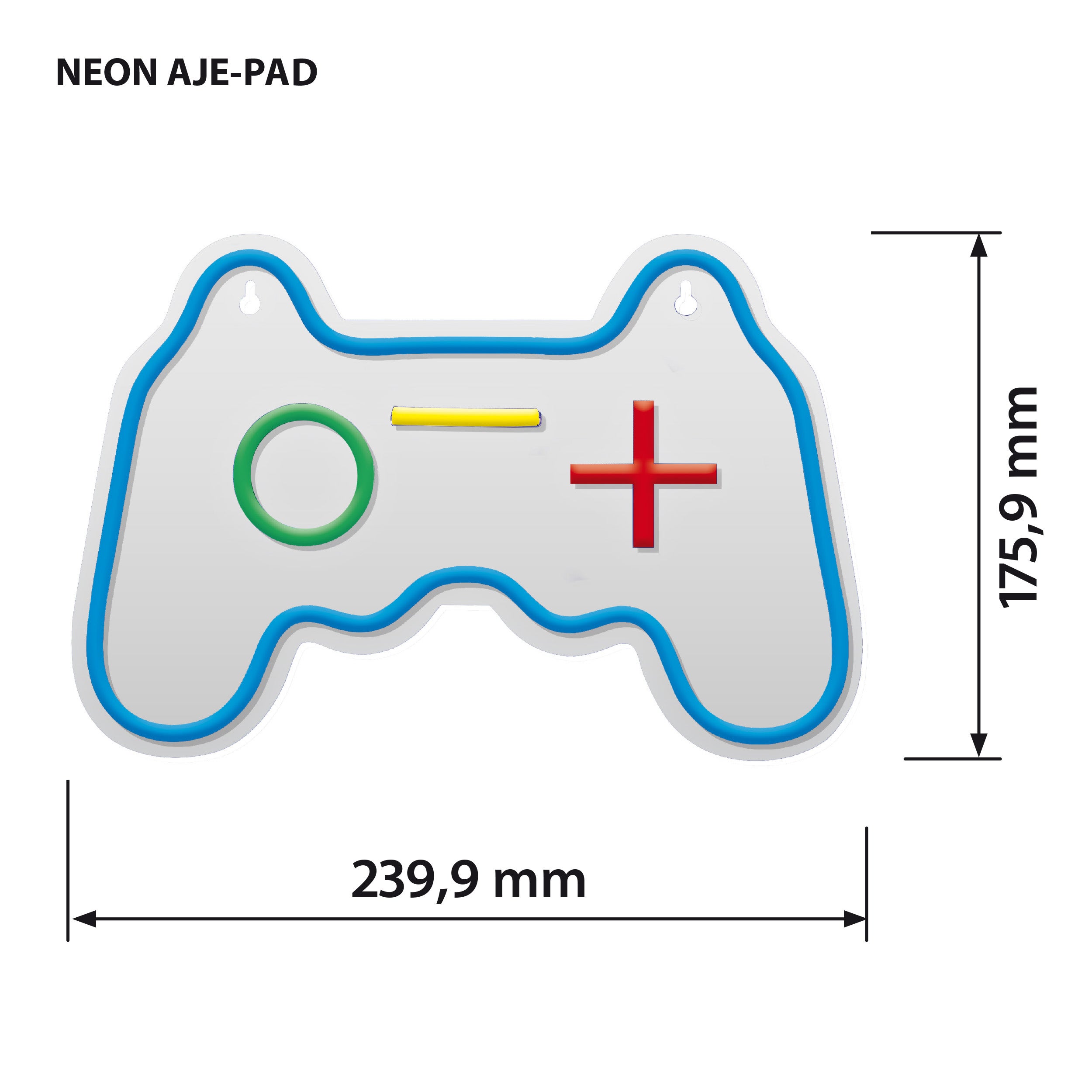 Kinkiet Neon Pad biały LED USB Activejet - 3