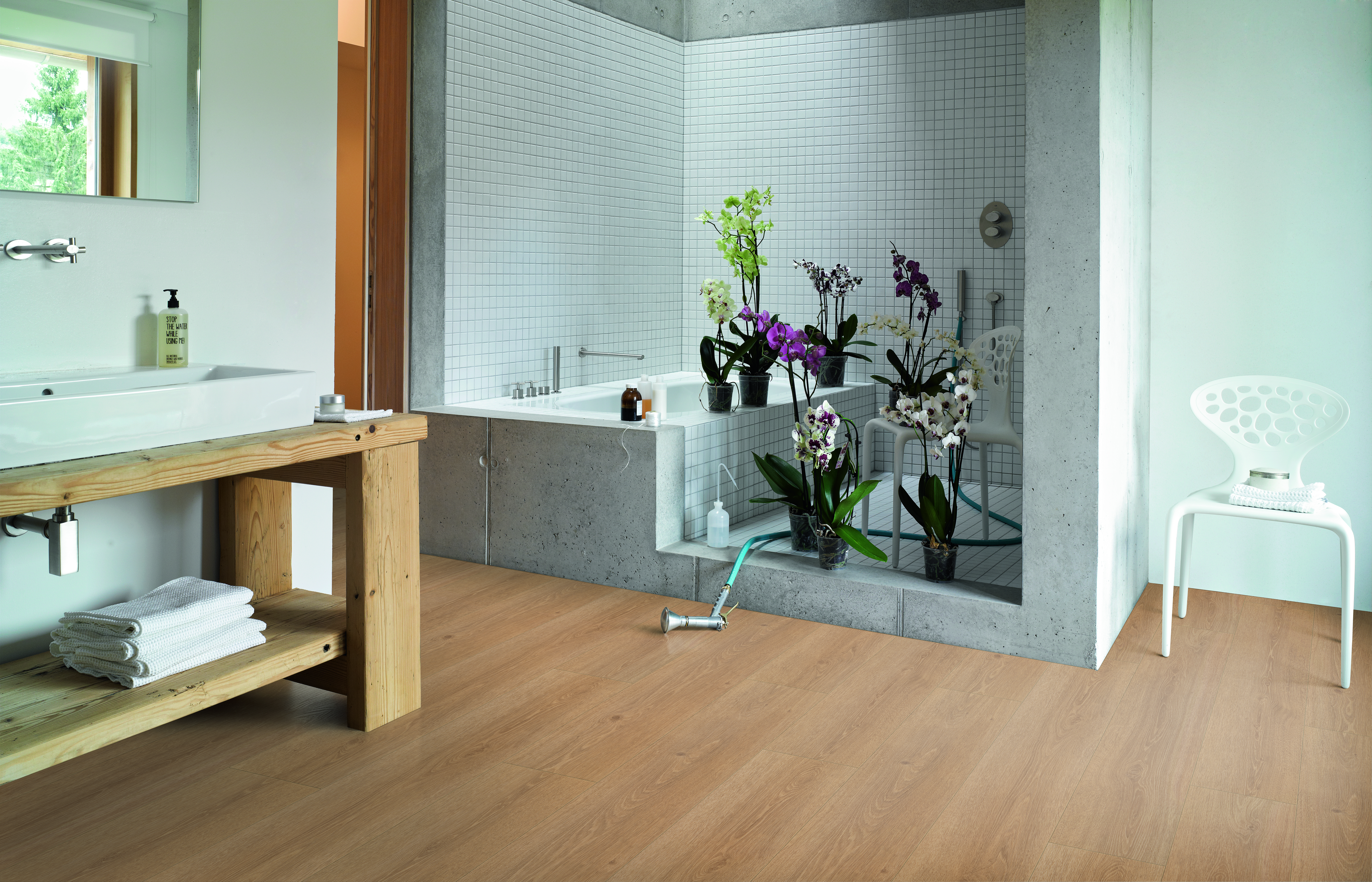 Suelo vinílico spc clic studio efecto madera natural class parador
