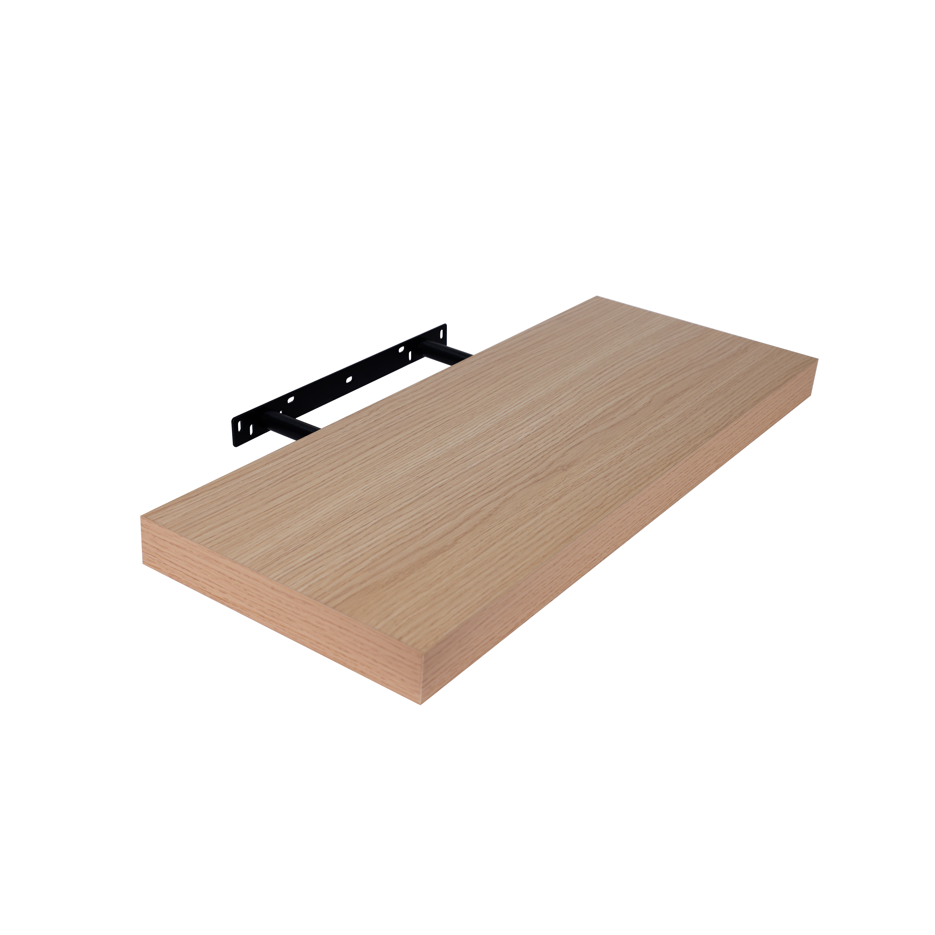 Estante de pared de madera mdf Spaceo rectagular  color roble 60x23.5 cm - 4