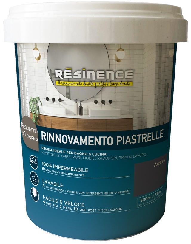 Resina epossidica Rinnova Piastrelle RÉSINENCE 0.5 L ardesia opaco