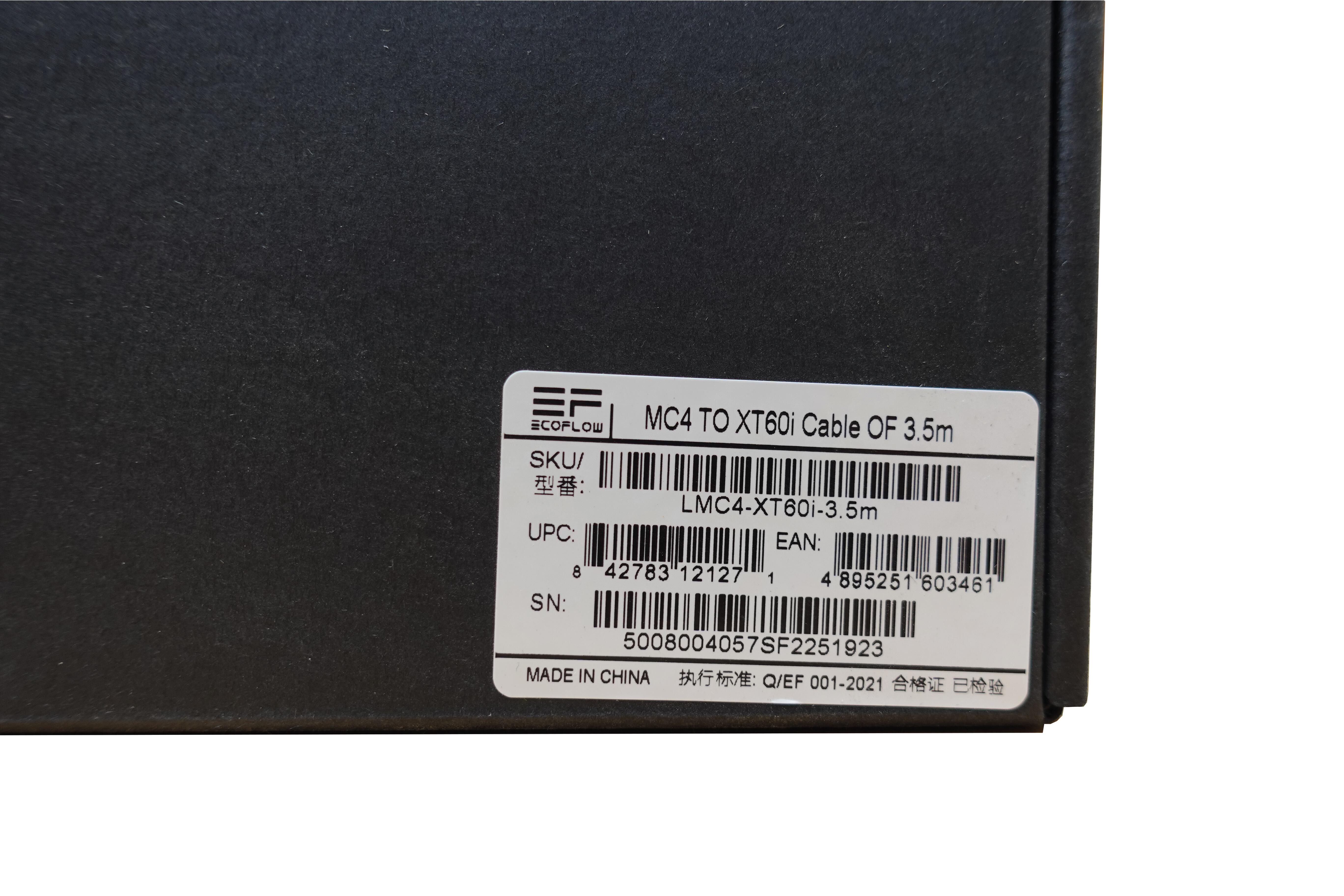 Câble MC4 vers XT60i 3,5m, EcoFlow - 4