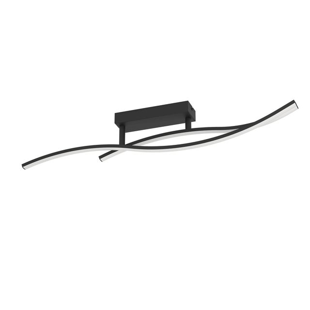 Plafoniera LED Grisolia nero IP20 bianco naturale EGLO