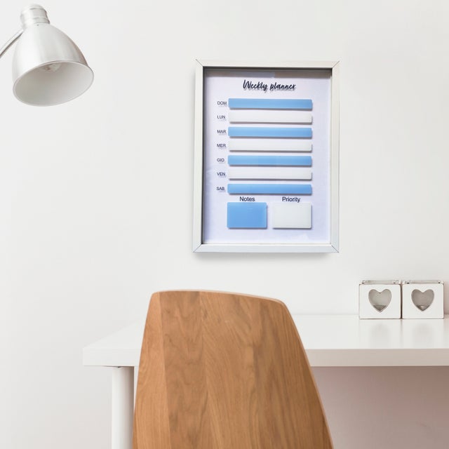Lavagna Weekly planner bianco 30x40 cm