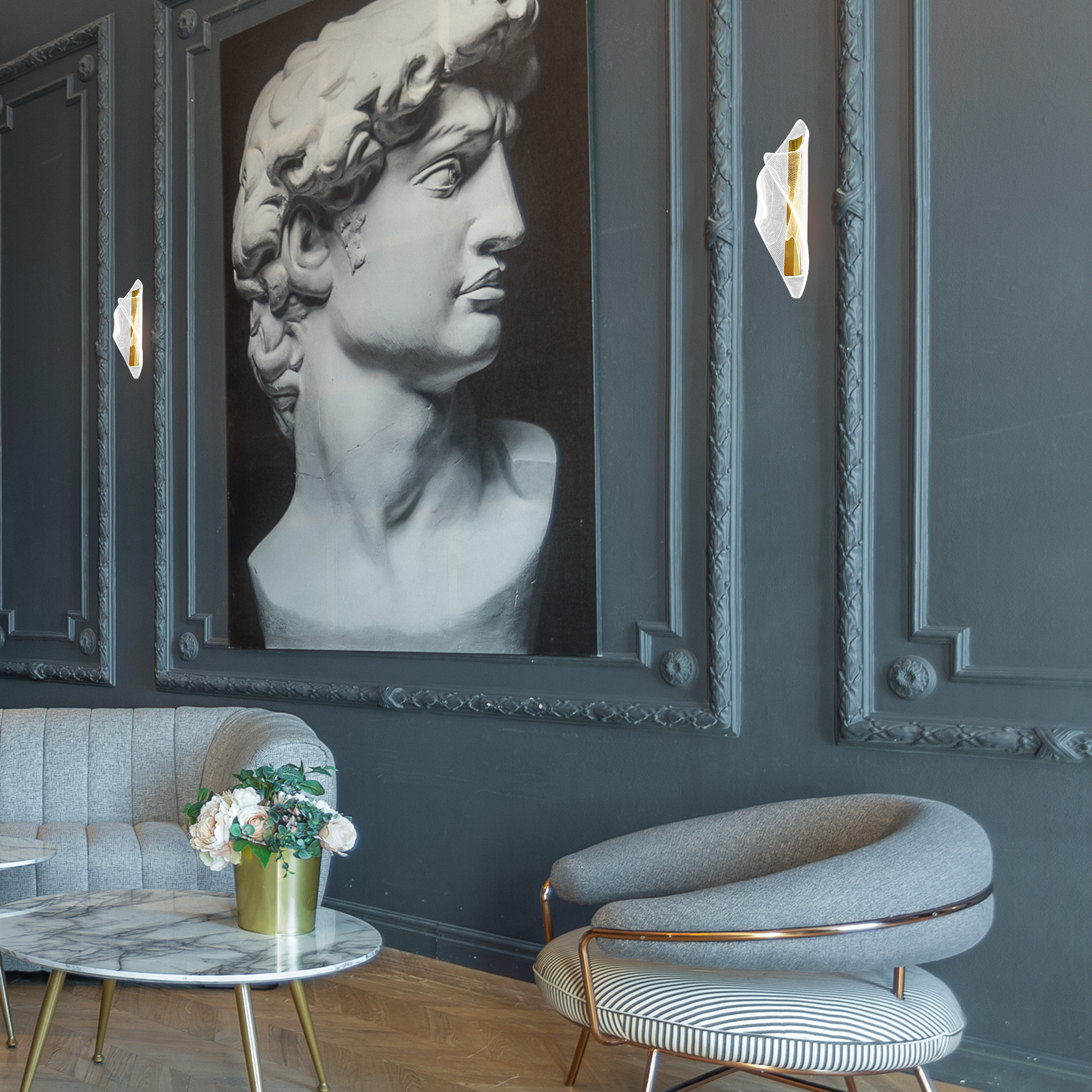 Kinkiet Largo złoty LED Milagro - 3