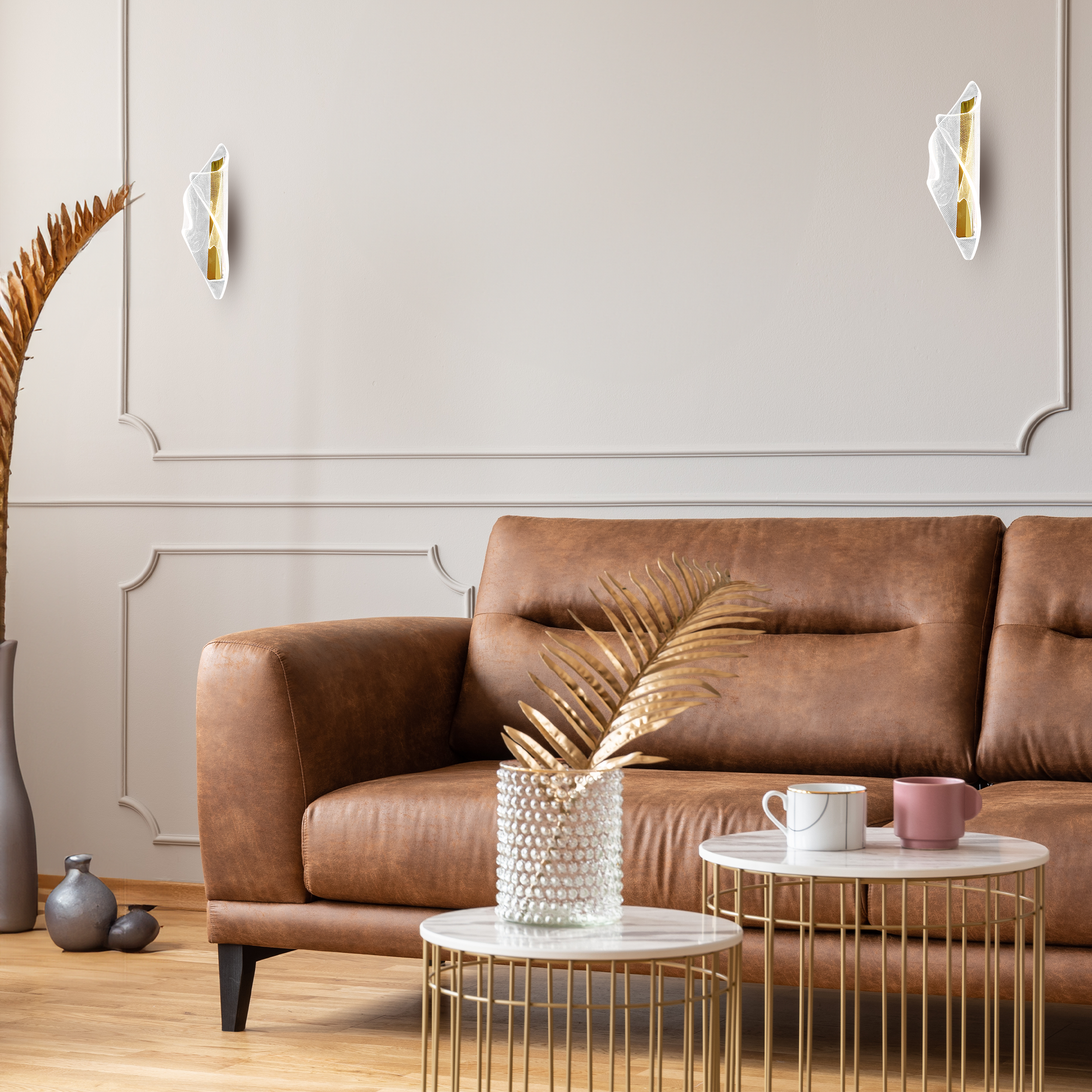 Kinkiet Largo złoty LED Milagro - 2