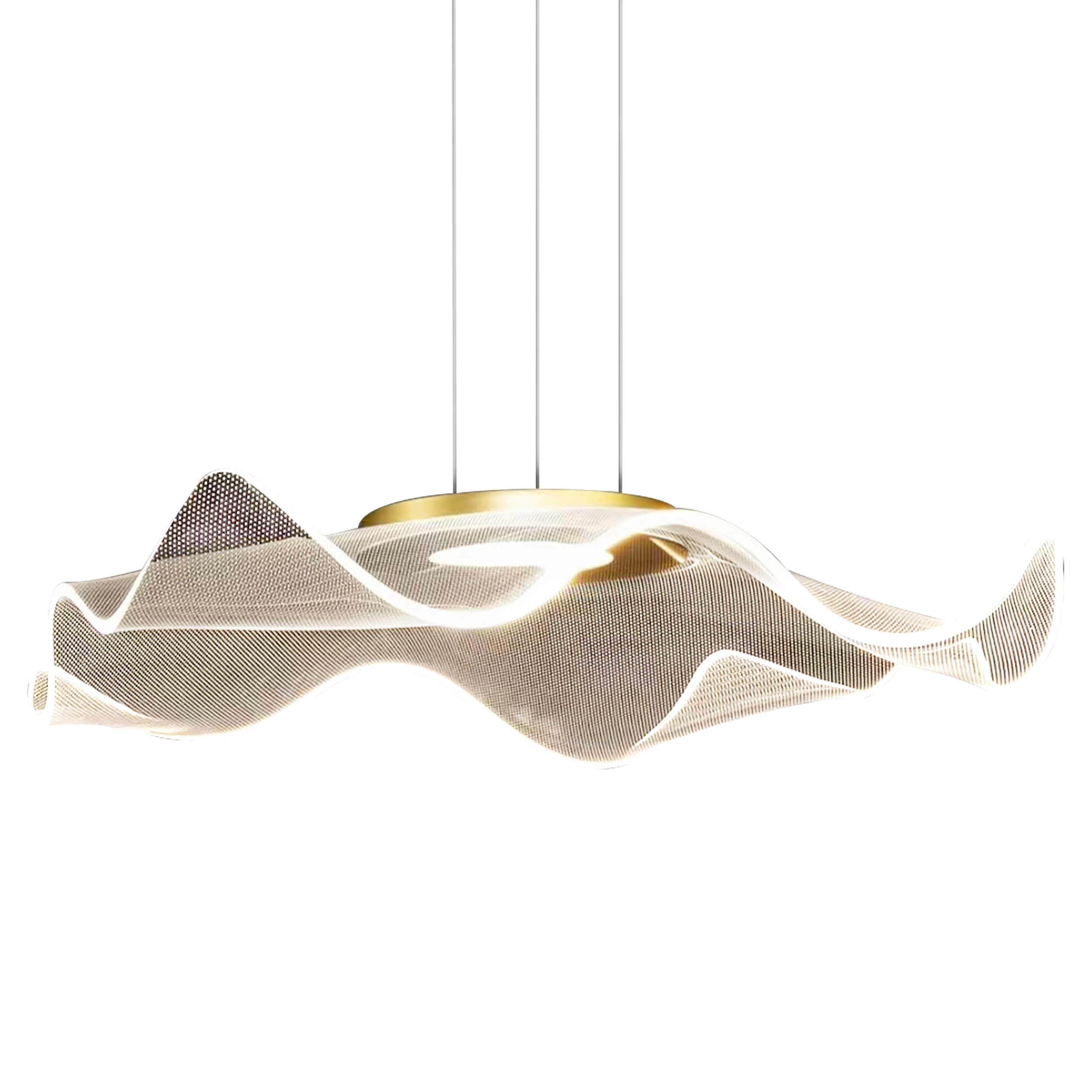 Lampa wisząca Largo złota 1120 lm LED Milagro - 5