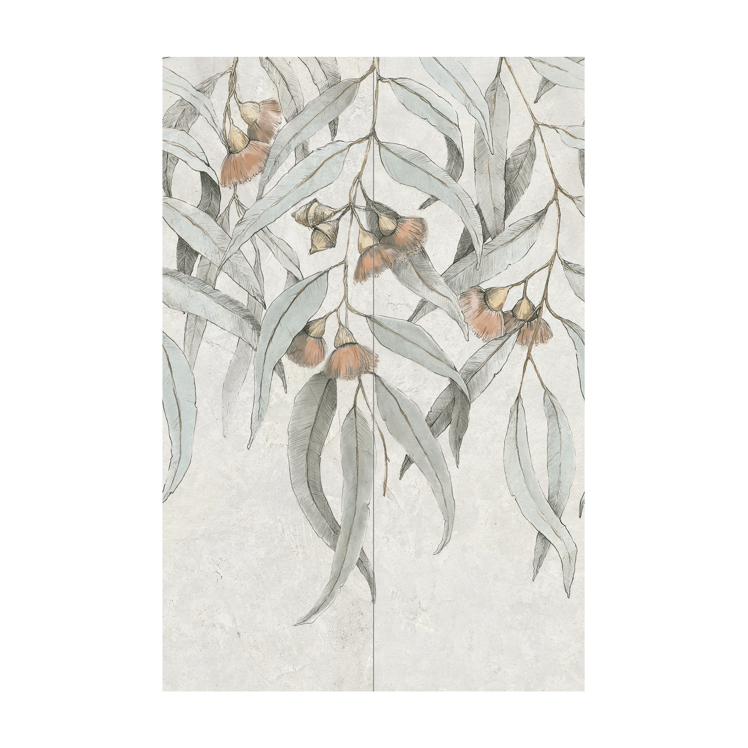 Dekor 2 elementowy Taonga Leaves B 65.8x89.8 Arte