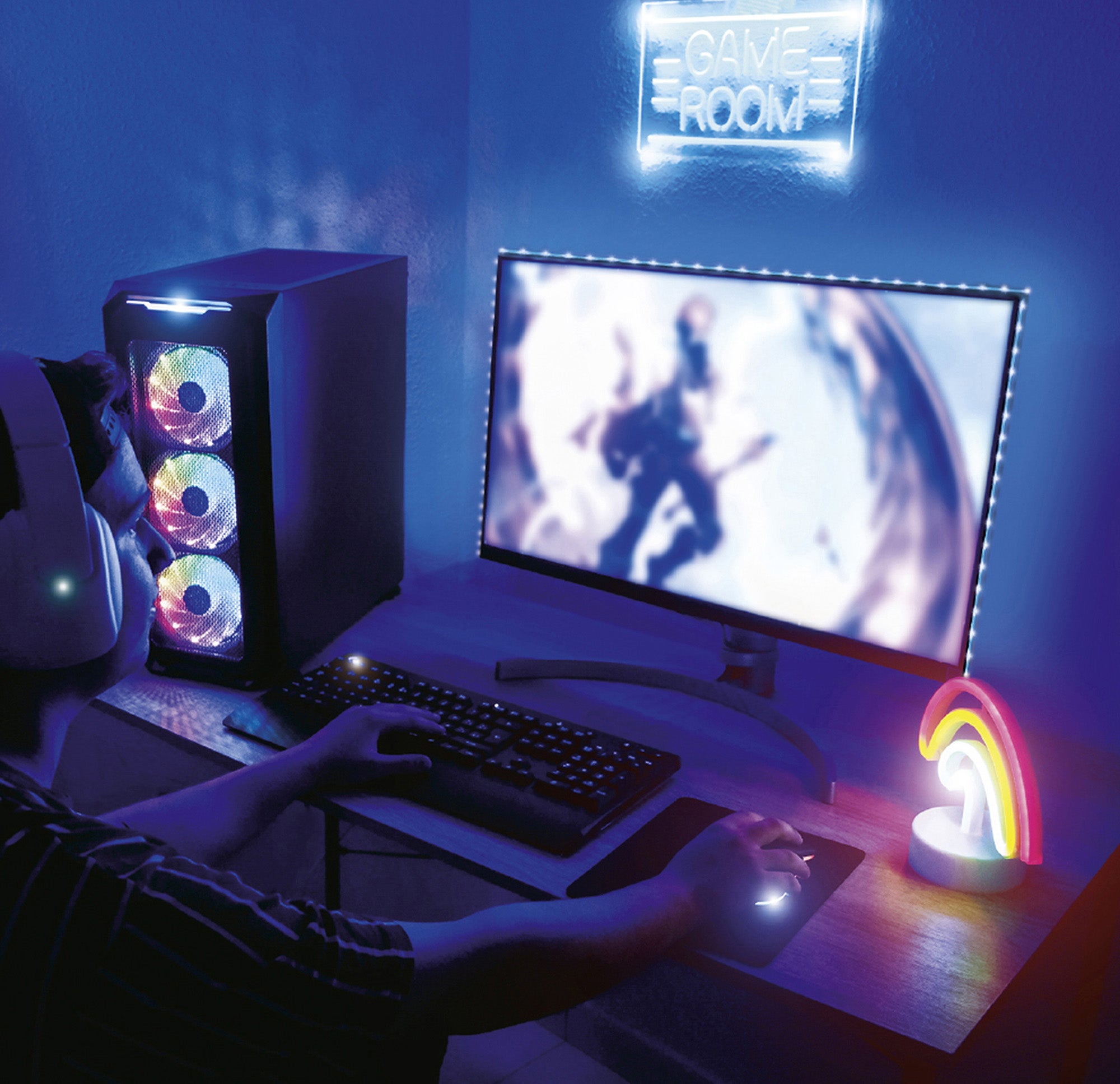 Tira LED con alimentación USB IP65 apto para exteriores 960 lm luz multicolor 4000K 1 metros corte c/3cm - 9