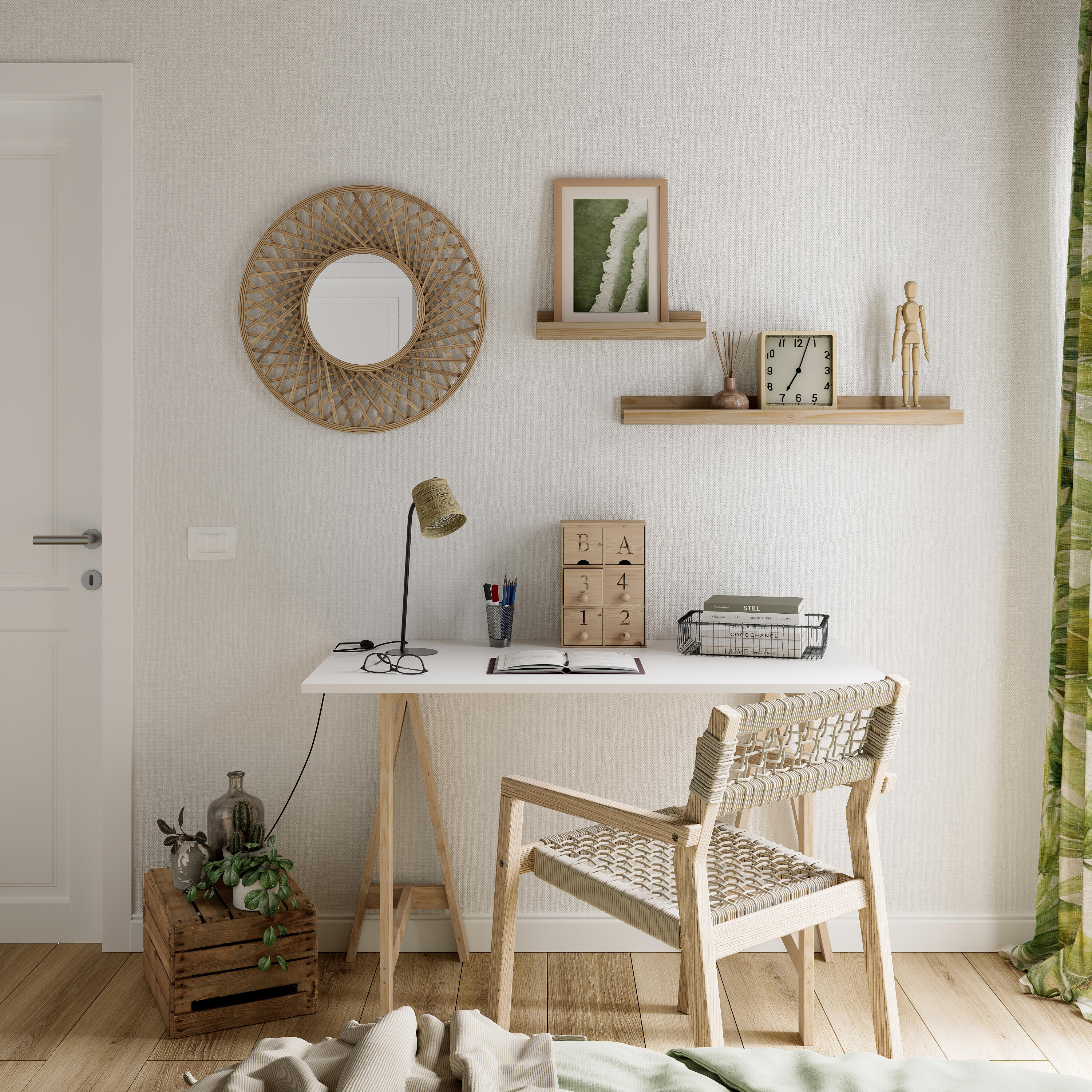 Sedia da giardino con braccioli Oasis NATERIAL, struttura in acacia legno, seduta in corda, 2 pezzi - 7