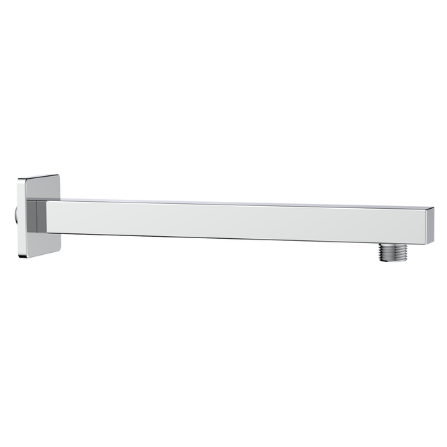 Braccio per soffione doccia AQUASANIT quadrato L 30 cm in inox cromo