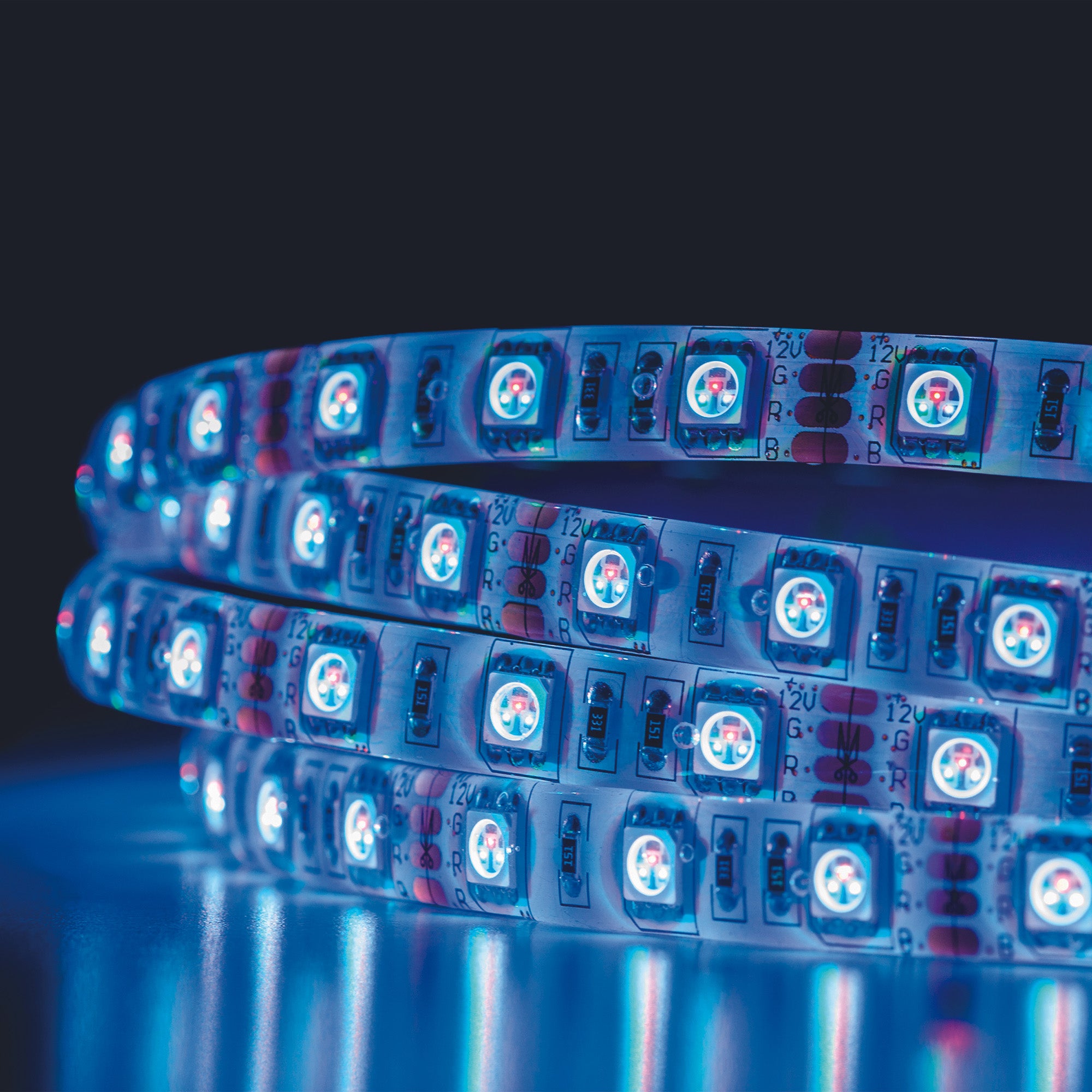Tira LED con alimentación USB IP65 apto para exteriores 960 lm luz multicolor 4000K 1 metros corte c/3cm - 5