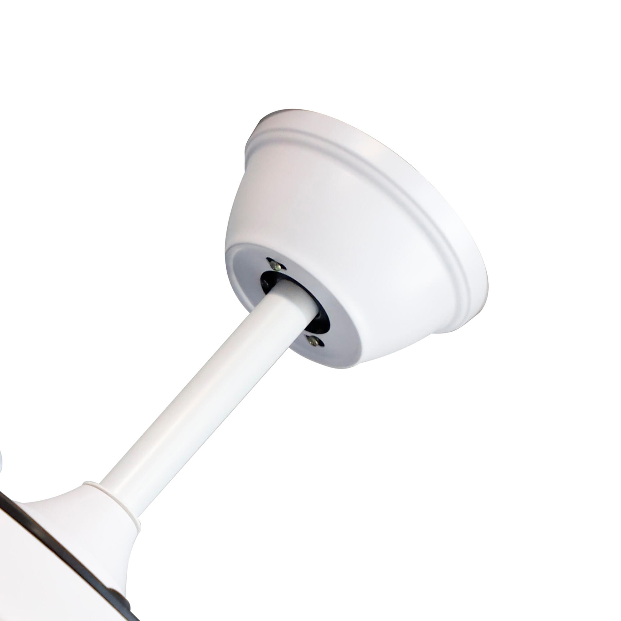 Ventilador de techo con luz sin aspas silencioso DC Xtrelamp Alarik blanco 106 cm - 11