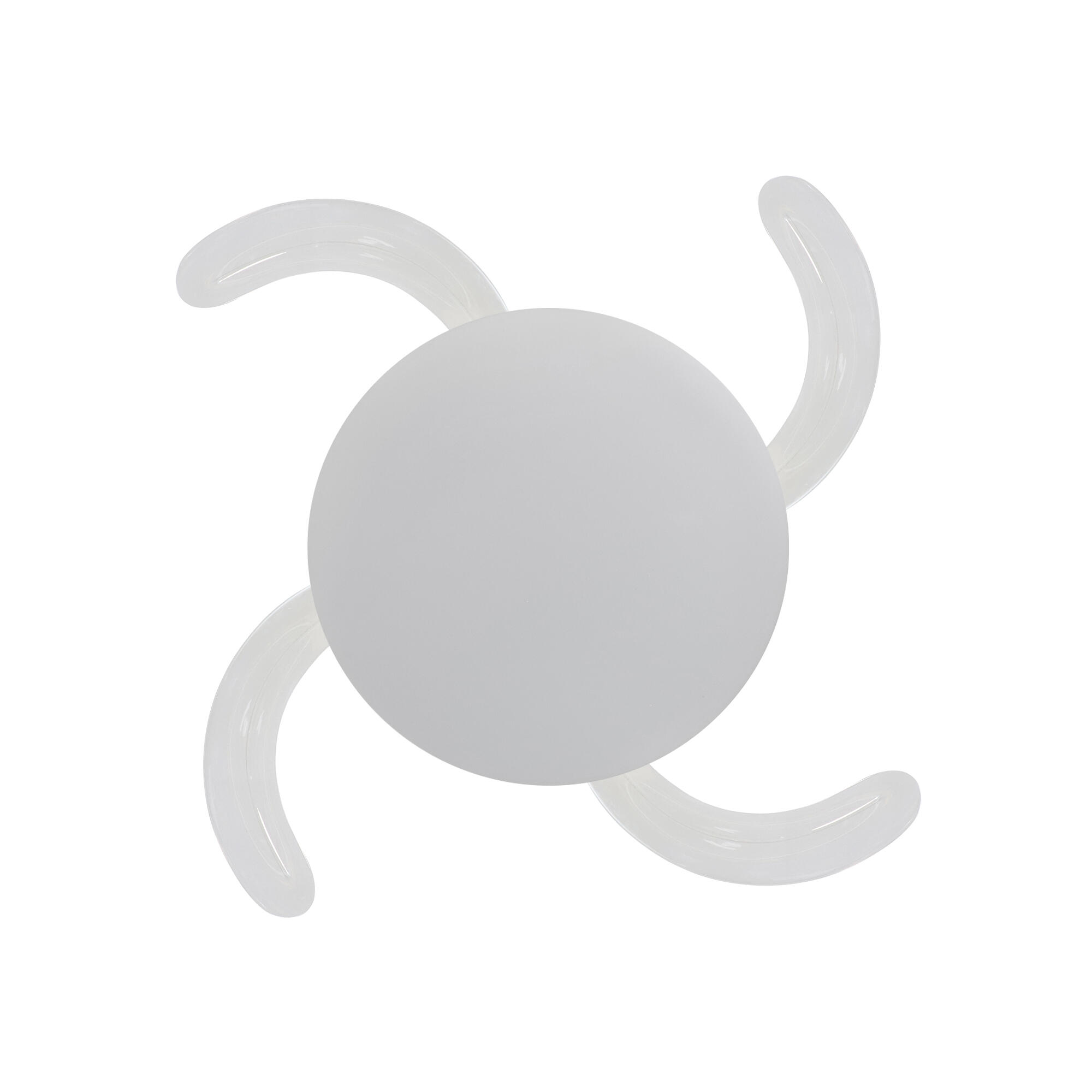 Ventilador de techo con luz sin aspas silencioso DC Xtrelamp Alarik blanco 106 cm - 2