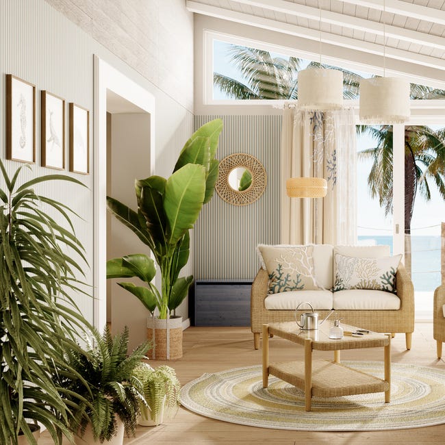 Salotto da giardino Odeon NATERIAL in n/a beige con cuscini in