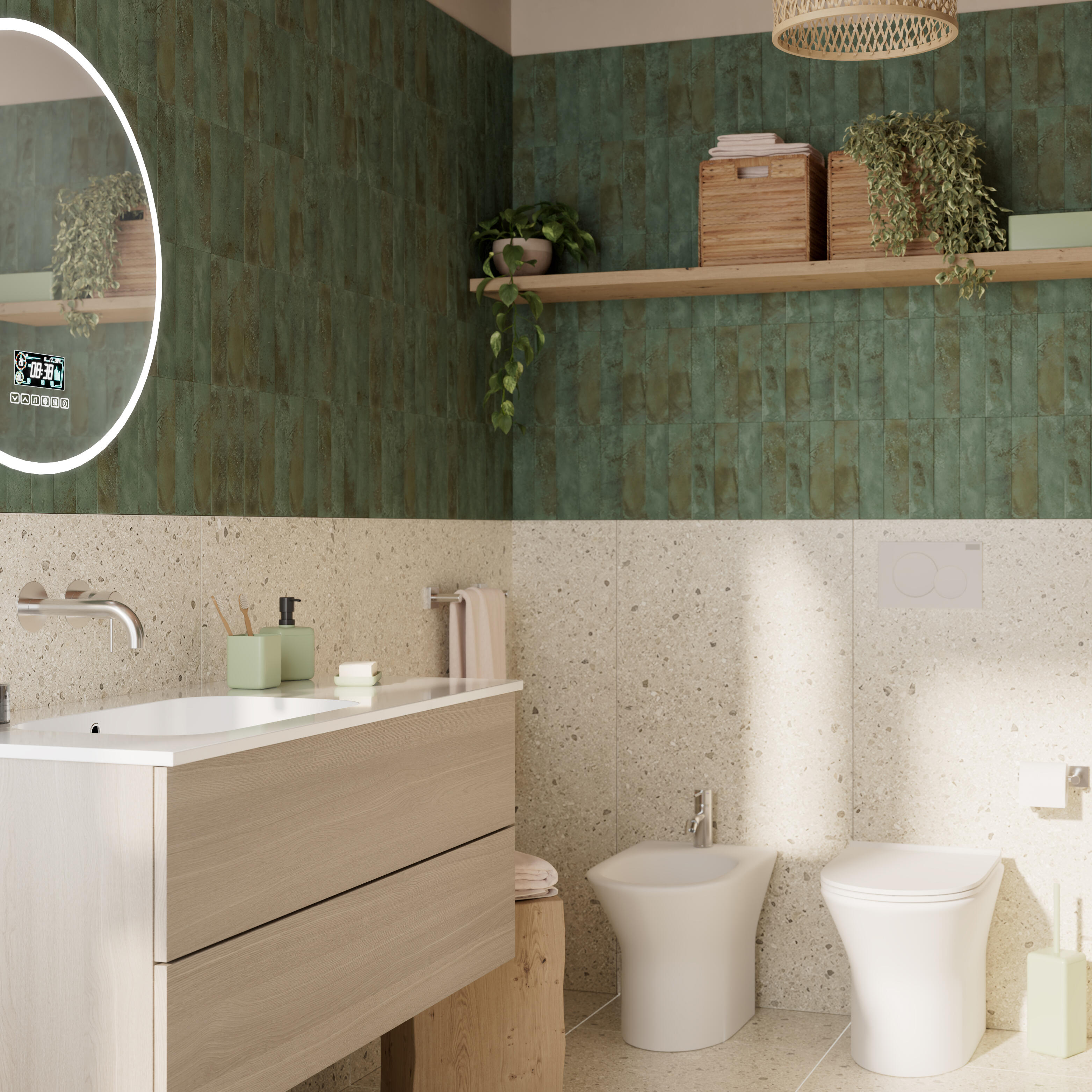 Piastrella da pavimento e rivestimento interno in gres porcellanato 60 x 120 cm rettificato beige opaco Essentiel R10 traffico intenso (pei 4/5) Sp. 8.5 mm 1.44 mq - 3