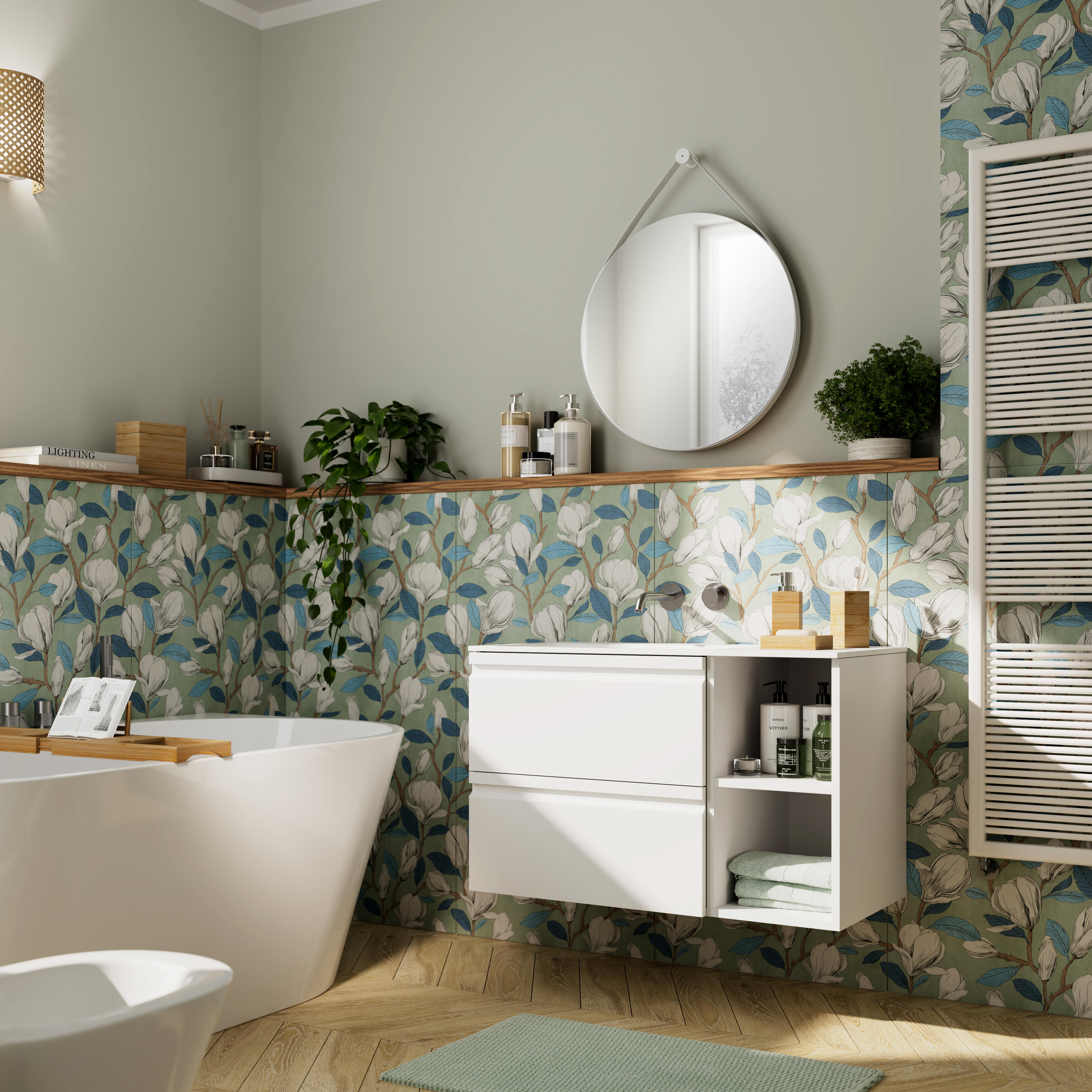 Piastrella da pavimento e rivestimento interno 11 x 54 cm Sp. 9 mm Amboise in gres porcellanato beige naturale satinato traffico medio forte (pei 3/5) R9 0.94 mq - 3