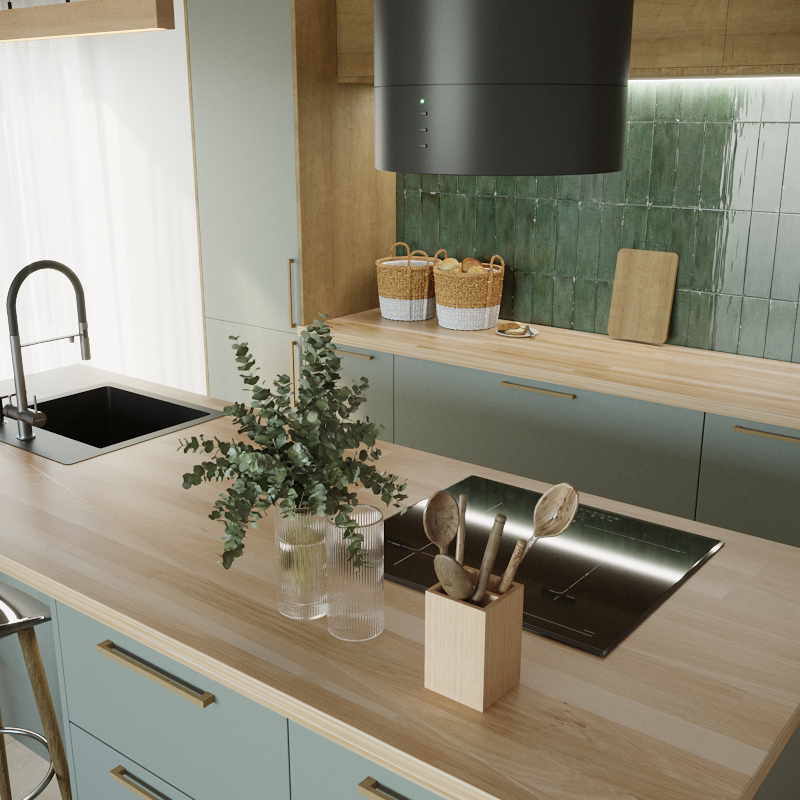 Glazura Moha Bricks Green 30x60 Artens - 2