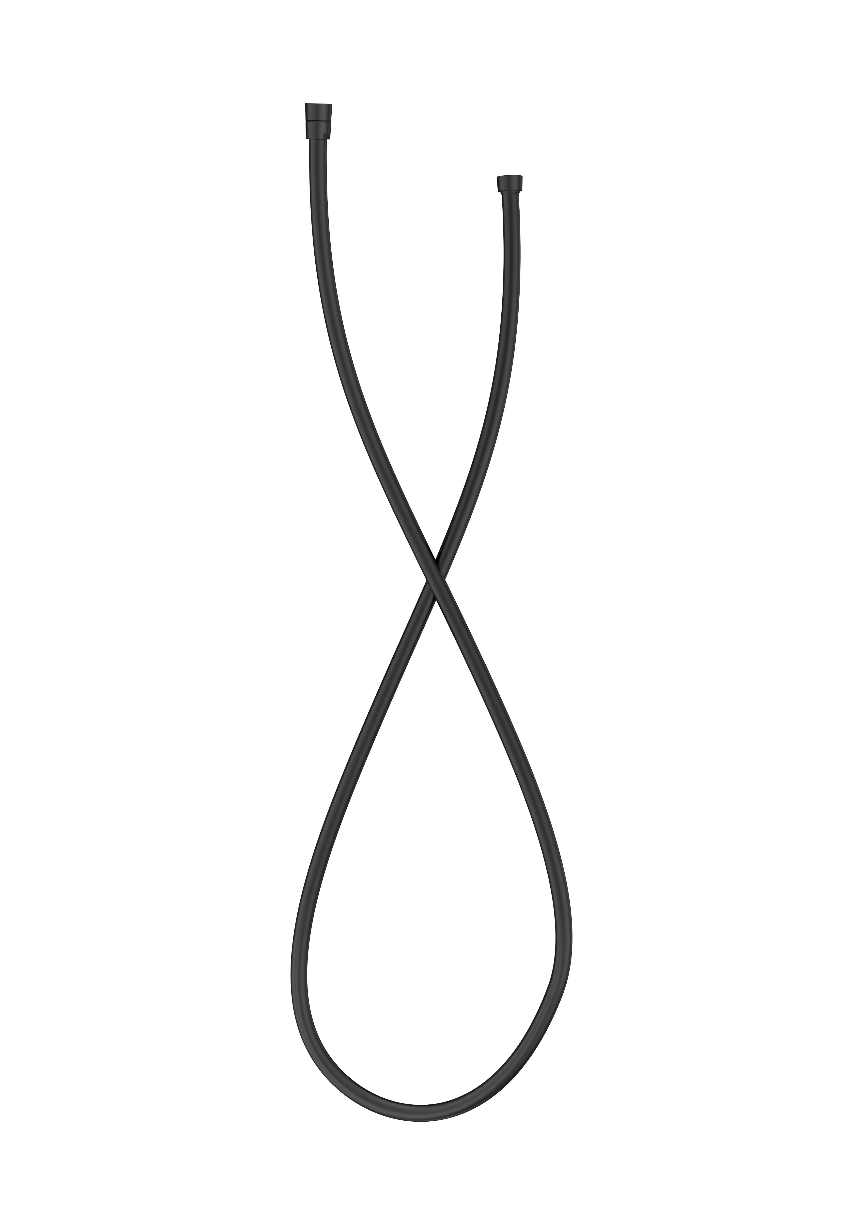 Flexo de ducha roca flexo de ducha roca pvc 1,7 m negro mate