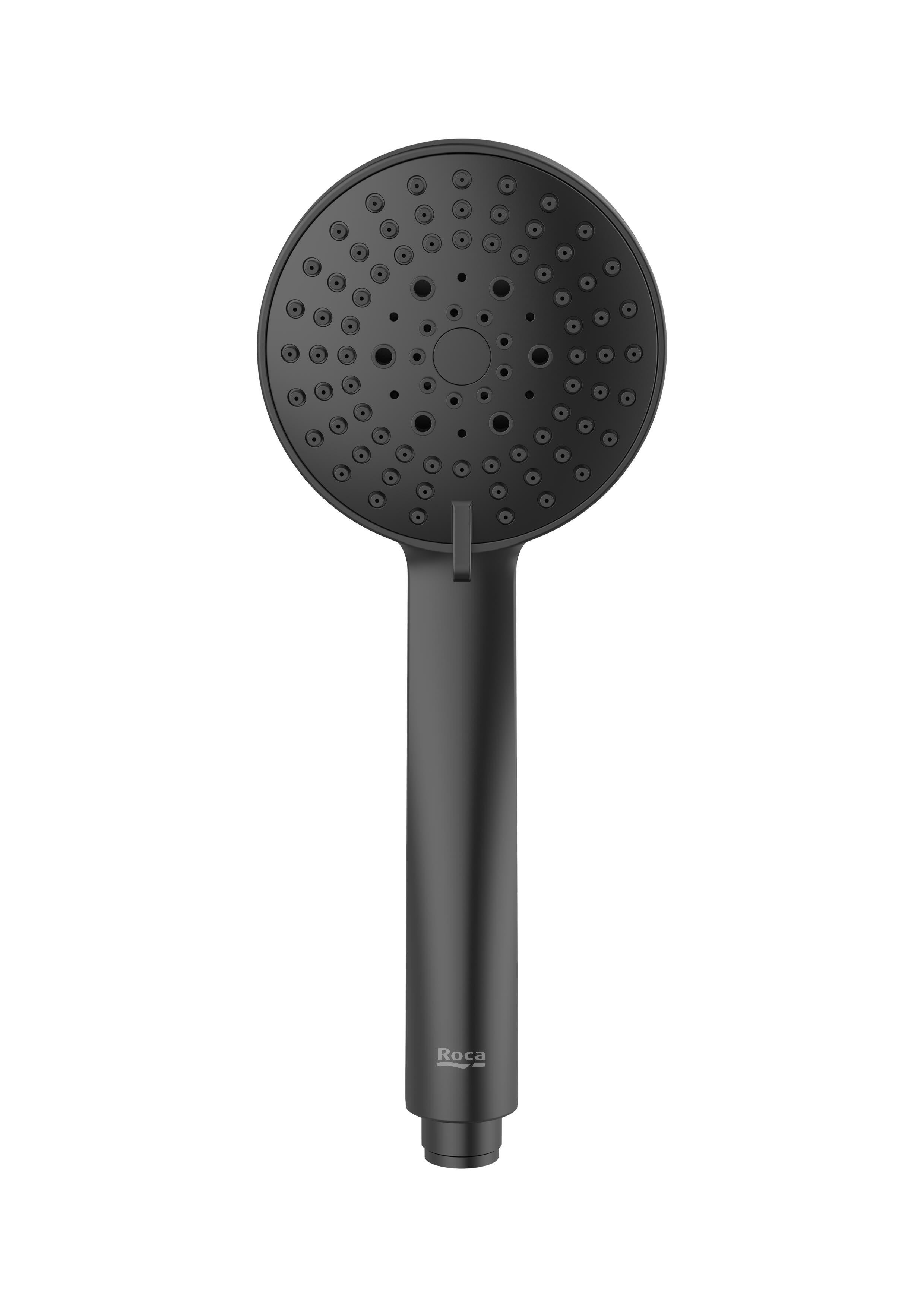 Alcachofa de ducha roca stella-n negro con 3 funciones