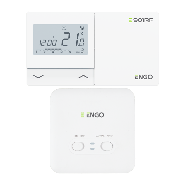 Bezprzewodowy, elektroniczny regulator temperatury-tygodniowy E901RF ENGO