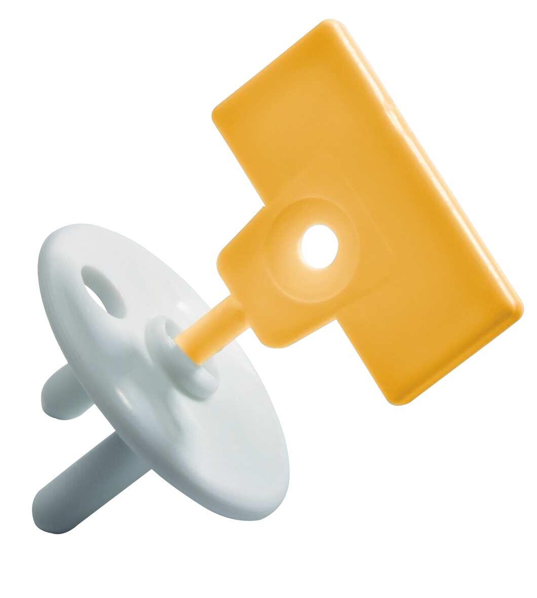 12 cache-prises blancs avec clés jaunes SAFETY 1ST - 2