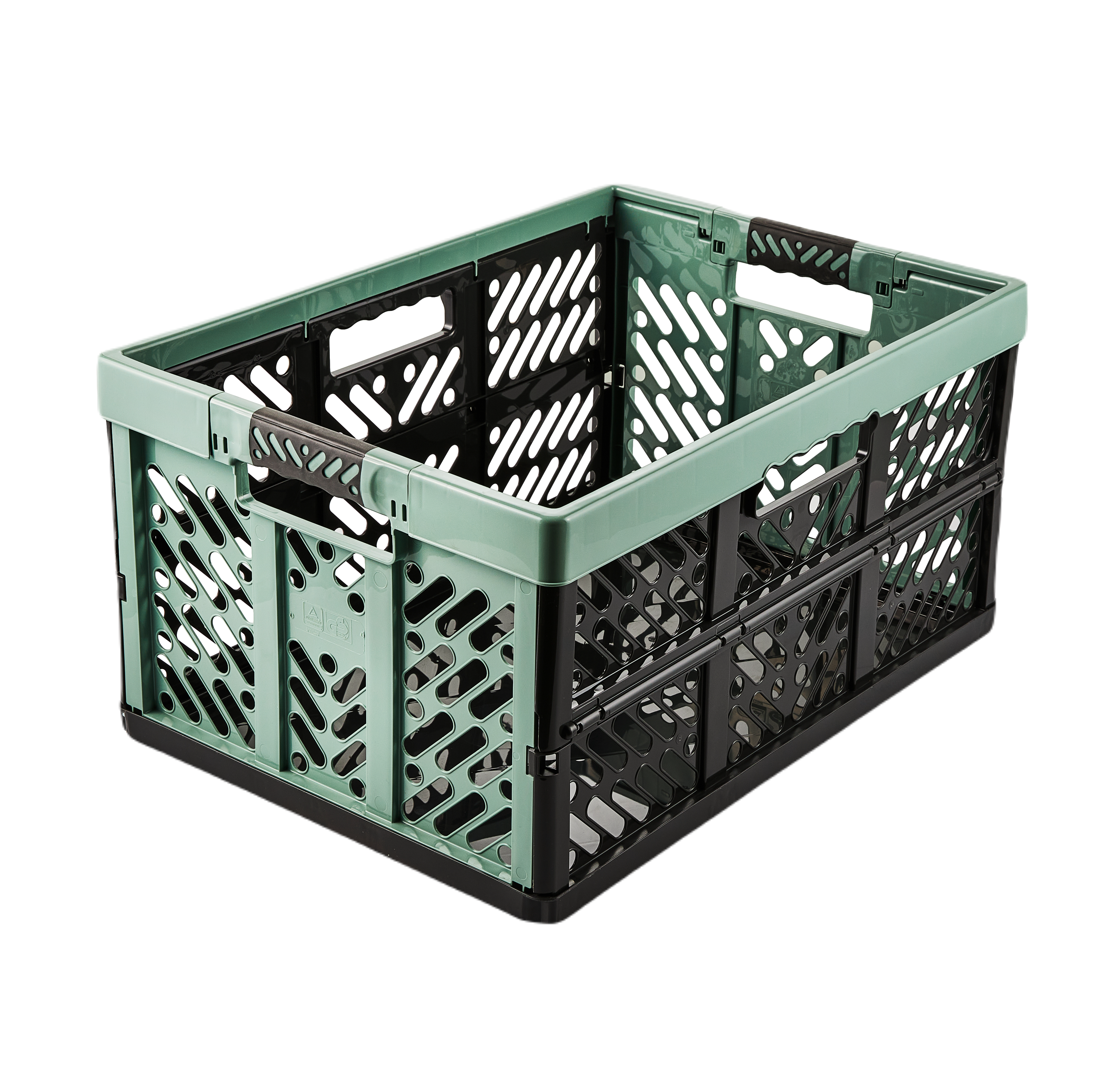Kosz składany Klapbox 45 l 54 x 28 x 37 cm zielony Spaceo