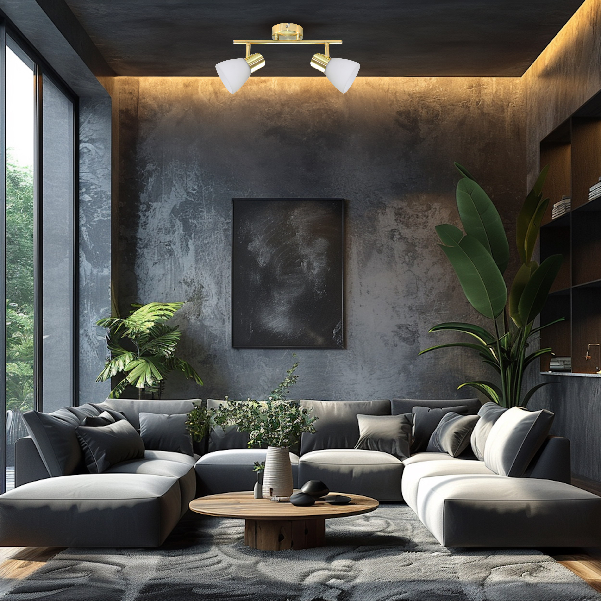 Listwa reflektorowa Jota złota 2 x E14 Milagro - 3