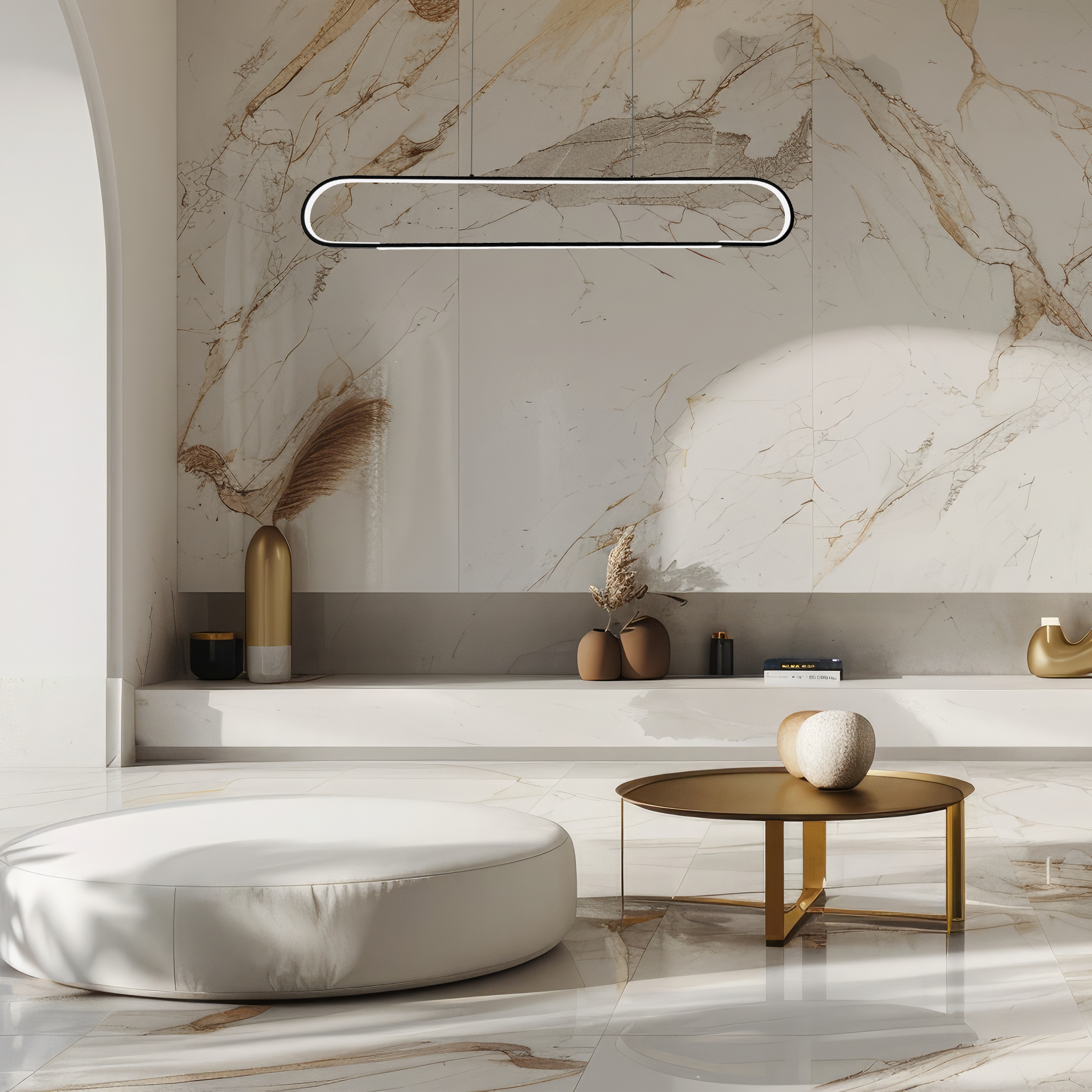 Lampa wisząca Frame czarna LED Milagro - 10