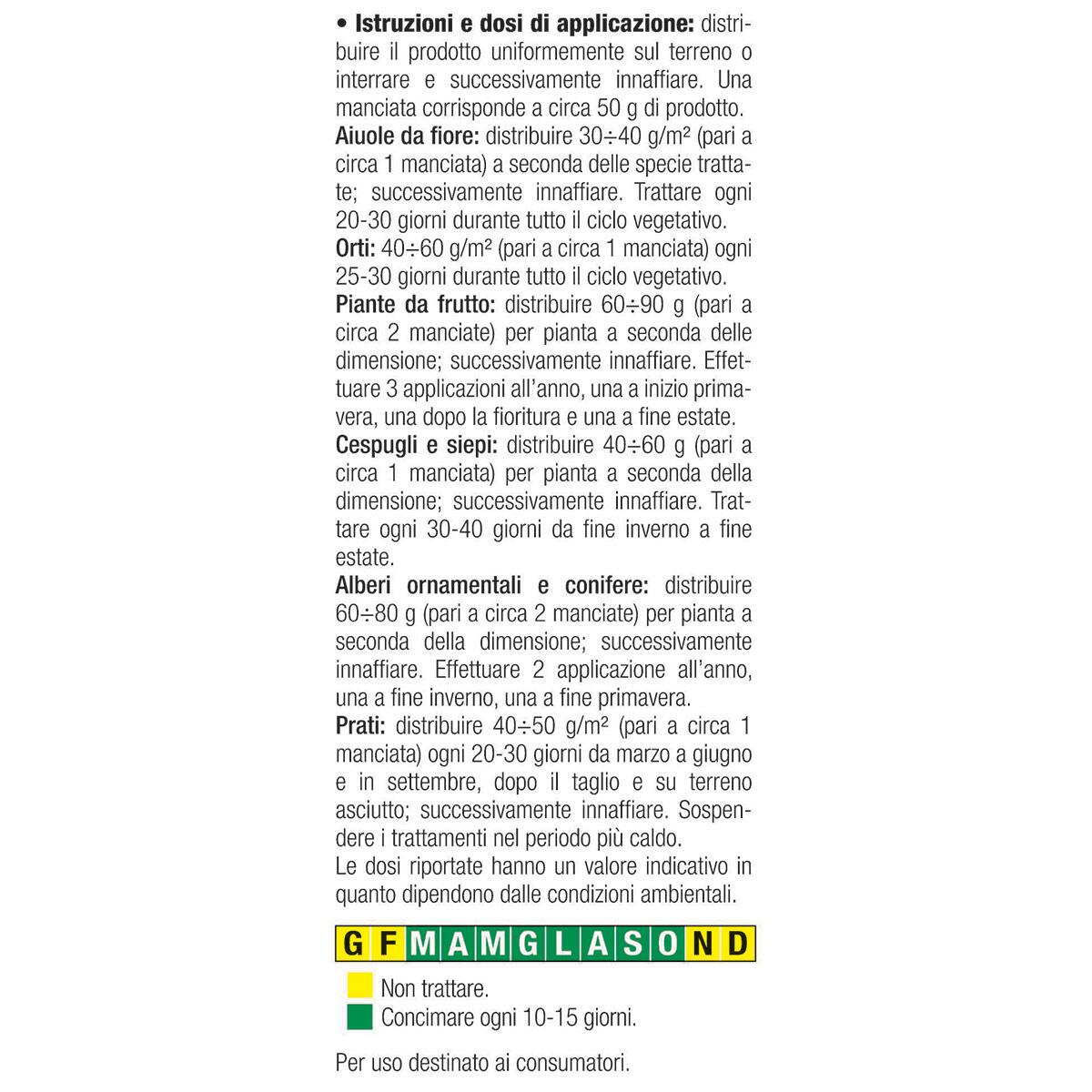 Concime granulato FLORTIS per orto Biologico orto-frutta 6 kg - 2