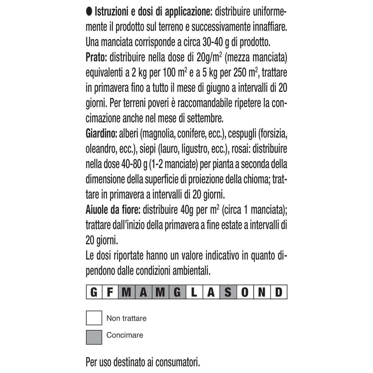 Concime granulato FLORTIS per prato 6 kg - 2