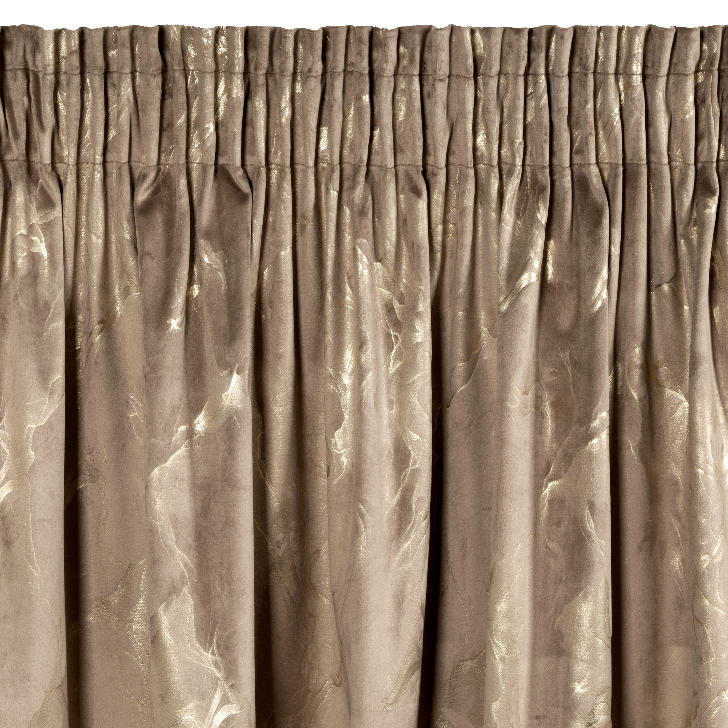 Zasłona welwetowa Naira brązowa 140 x 270 cm na taśmie - 3