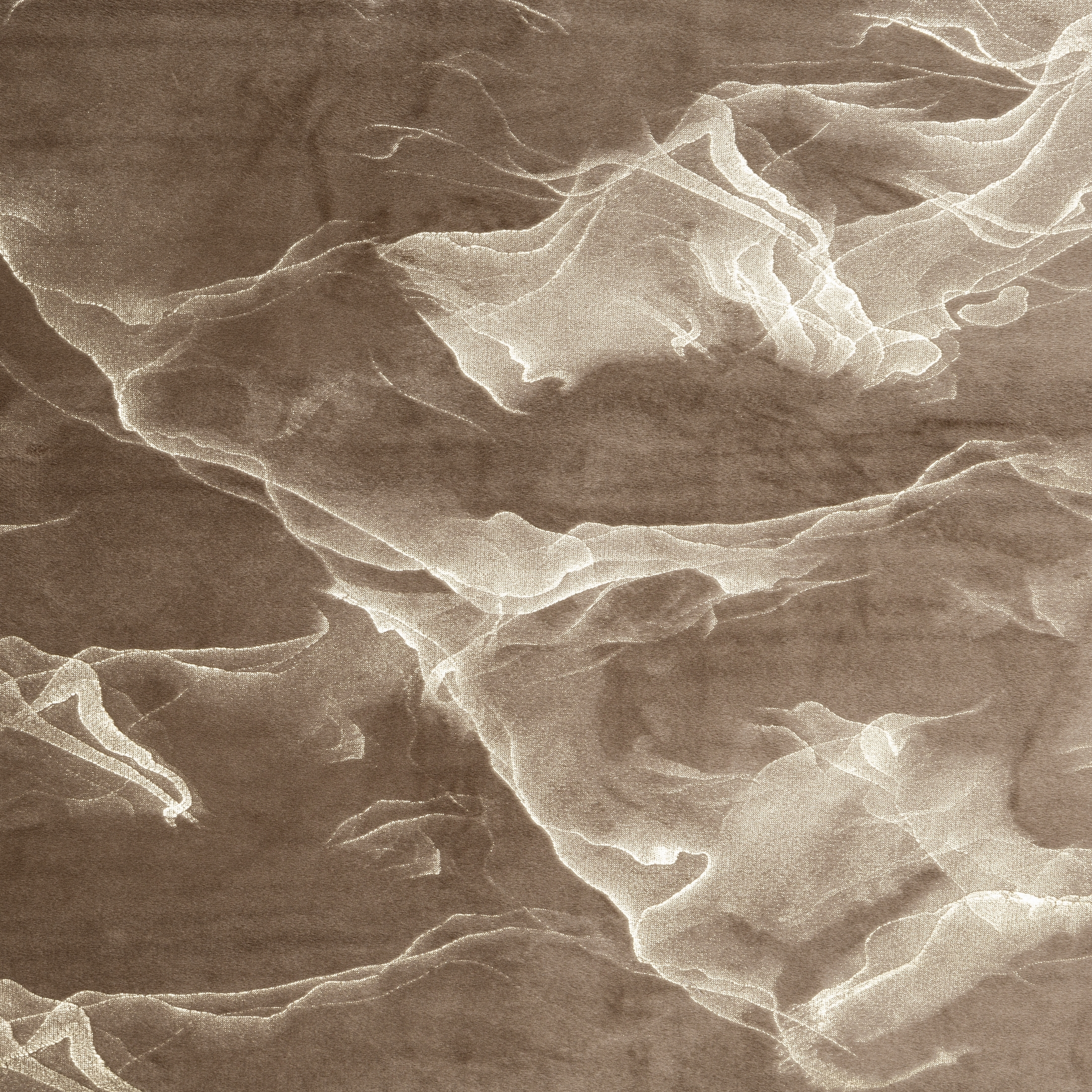 Zasłona welwetowa Naira brązowa 140 x 270 cm na taśmie - 4