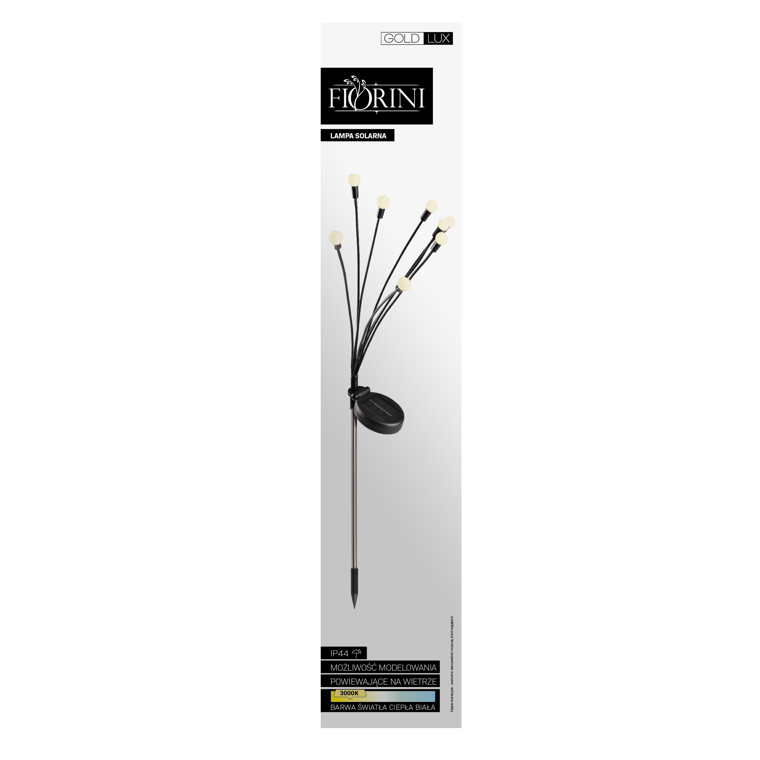 Lampa solarna wbijana Fiorni IP44 Goldlux - 5