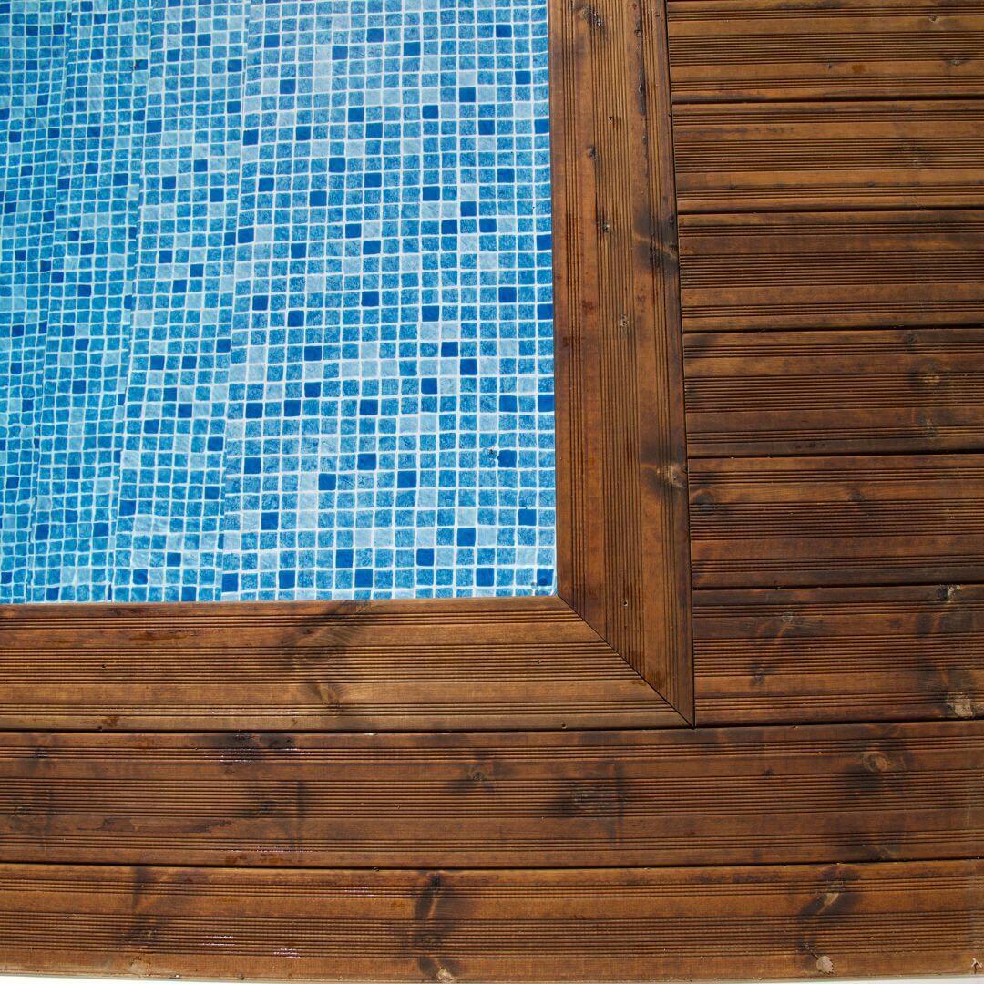 Pack 4 lamas 14.5 x 270 cm y 28 mm marrón - 4