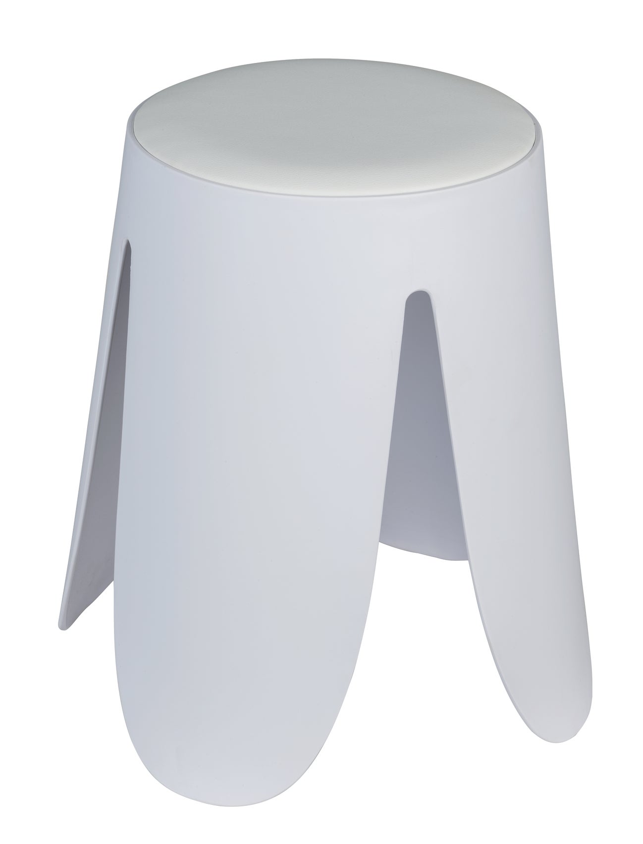 Taburete de baño comiso blanco 44.5x46 cm