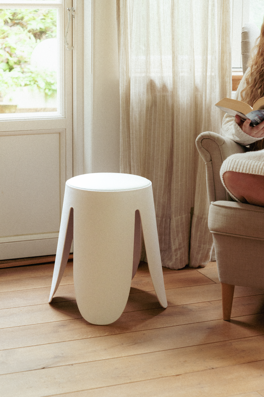 Tabouret  blanc à poser Comiso WENKO - 2