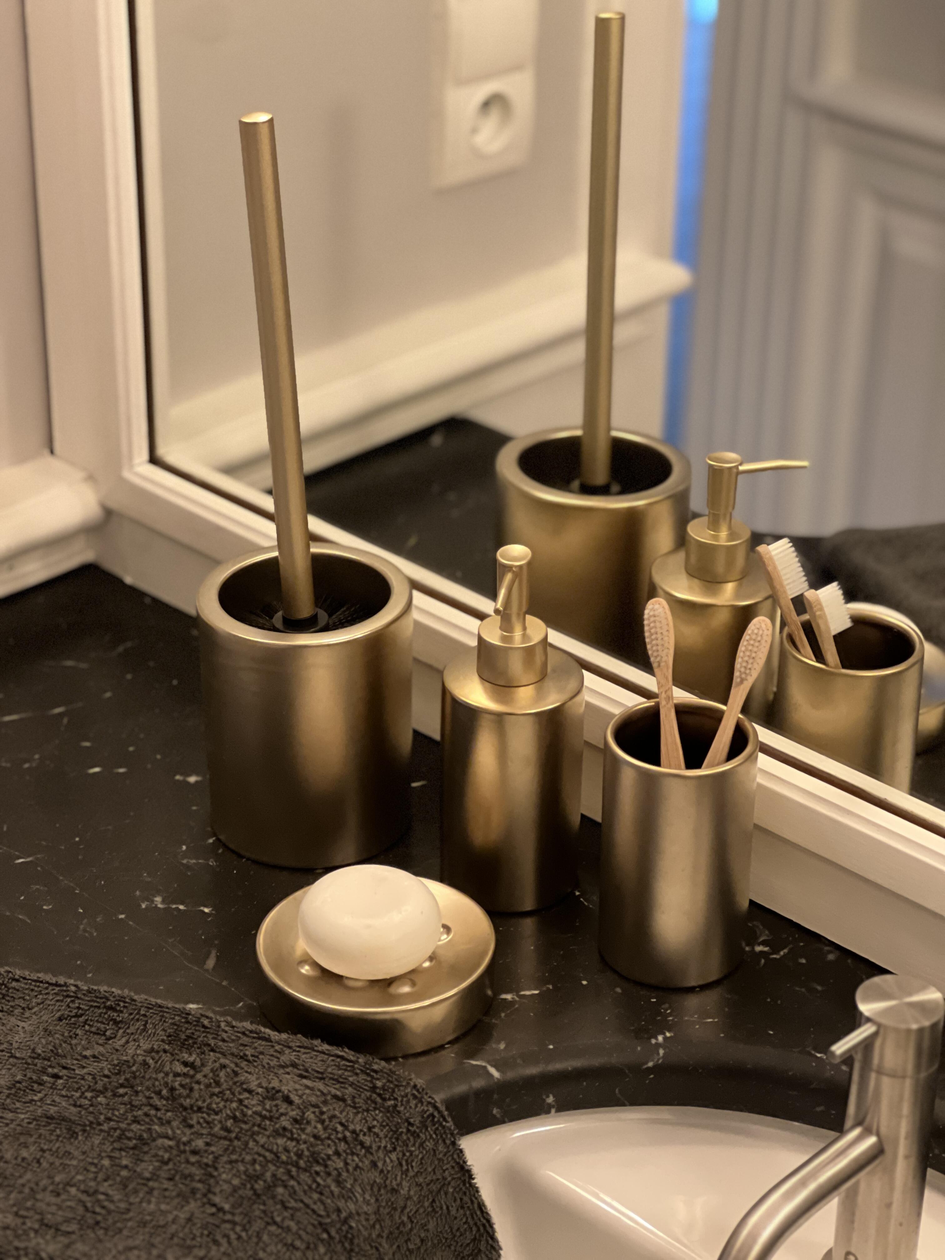 Saboneteira dourado Joy - 4