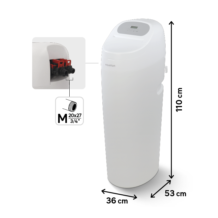 Addolcitore d'acqua EQUATION  EQUASOFTER  volumetrico 25 Lt 2 m/h per più di 5 persone - 5