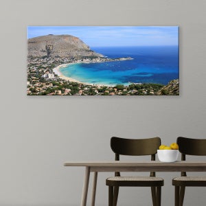 Quadro Moderno soggiorno PALERMO città Teatro Politeama citta' 100x70 cm 5 pezzi XXL Quadri Moderni Stampa Tela Canvas Arredamento Salotto Camera da letto Cucina Ufficio (100x70 cm (5pezzi