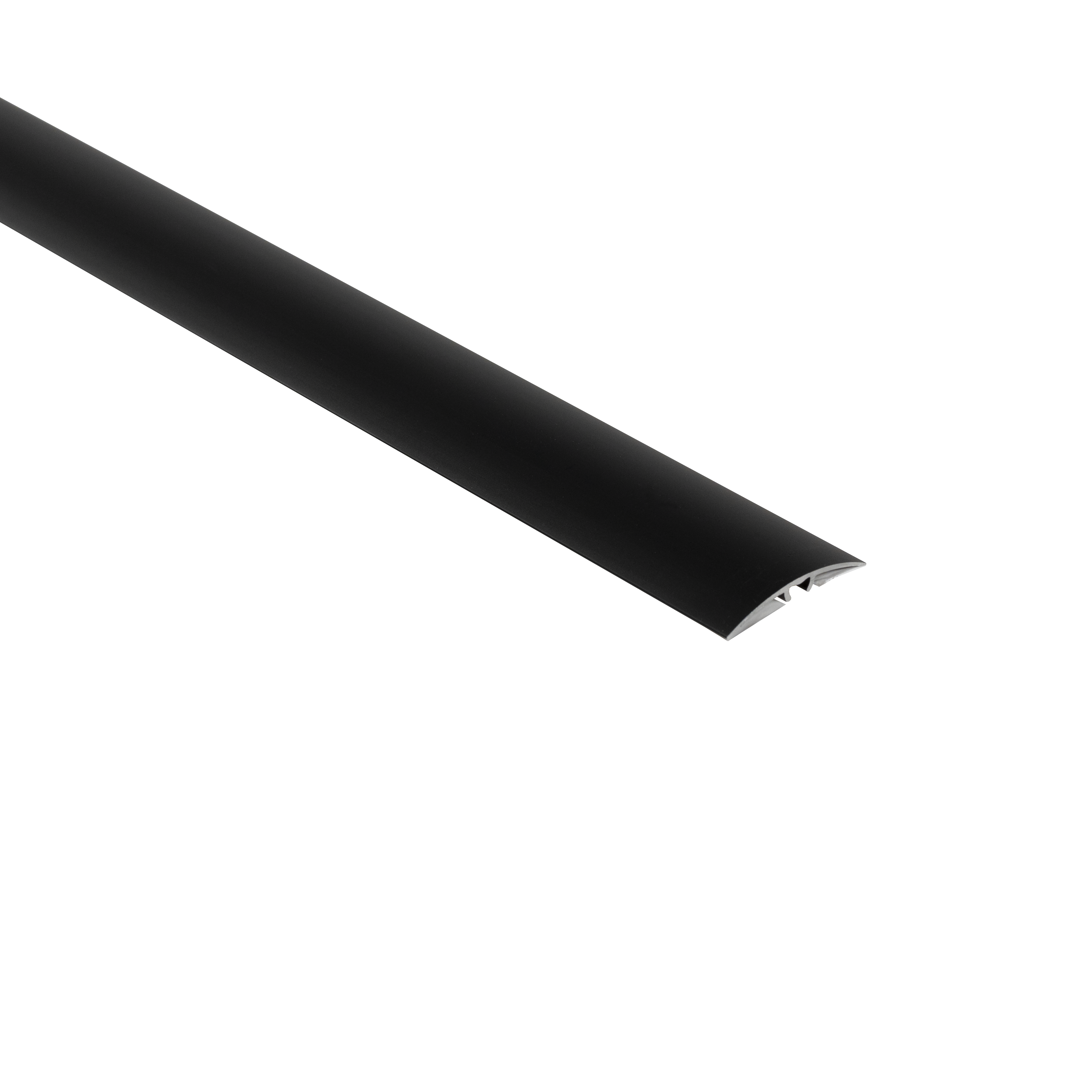 Listwa ochronna na wcisk 37mm Aluminium Czarny Mat 186 cm Cezar