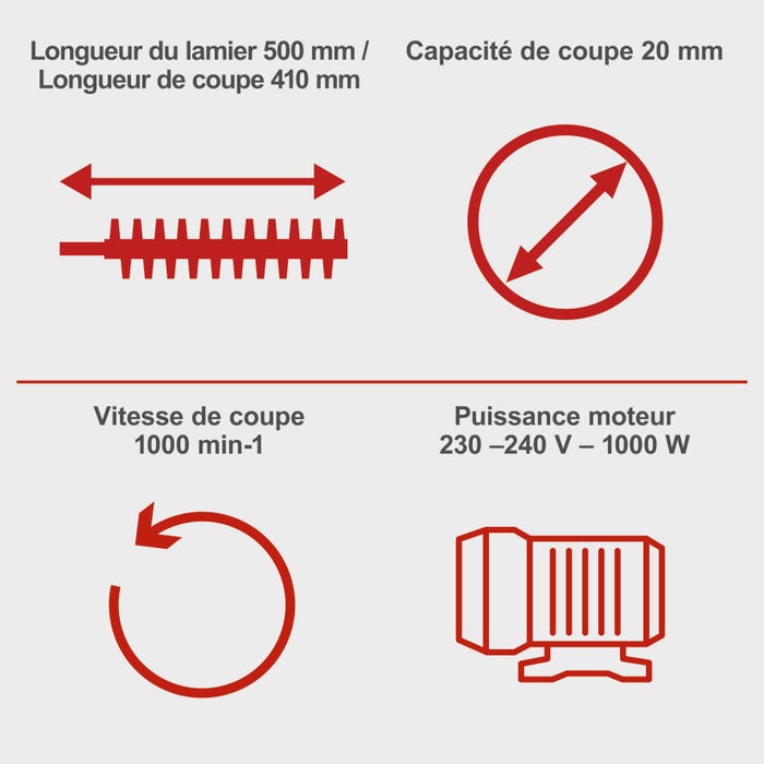 Scheppach Taille-haies électrique EHT610 | Moteur 600 W Scheppach Taille-haies électrique EHT610 | Moteur 600 W