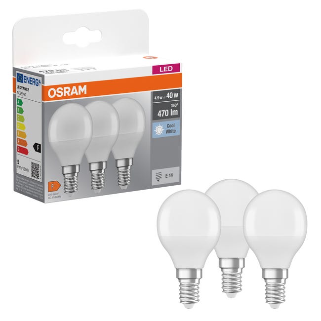 Żarówka LED OSRAM P40 E14 5W 4000K 3PAK