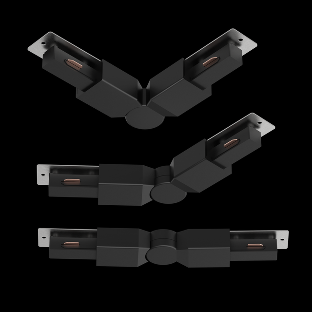 Connecteur d'angle pour rail, noir, INSPIRE