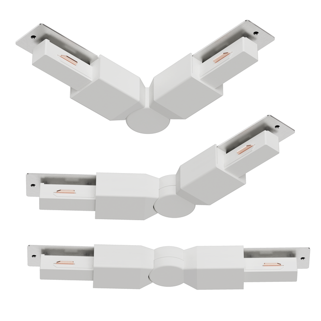 Connecteur d'angle pour rail, blanc, INSPIRE
