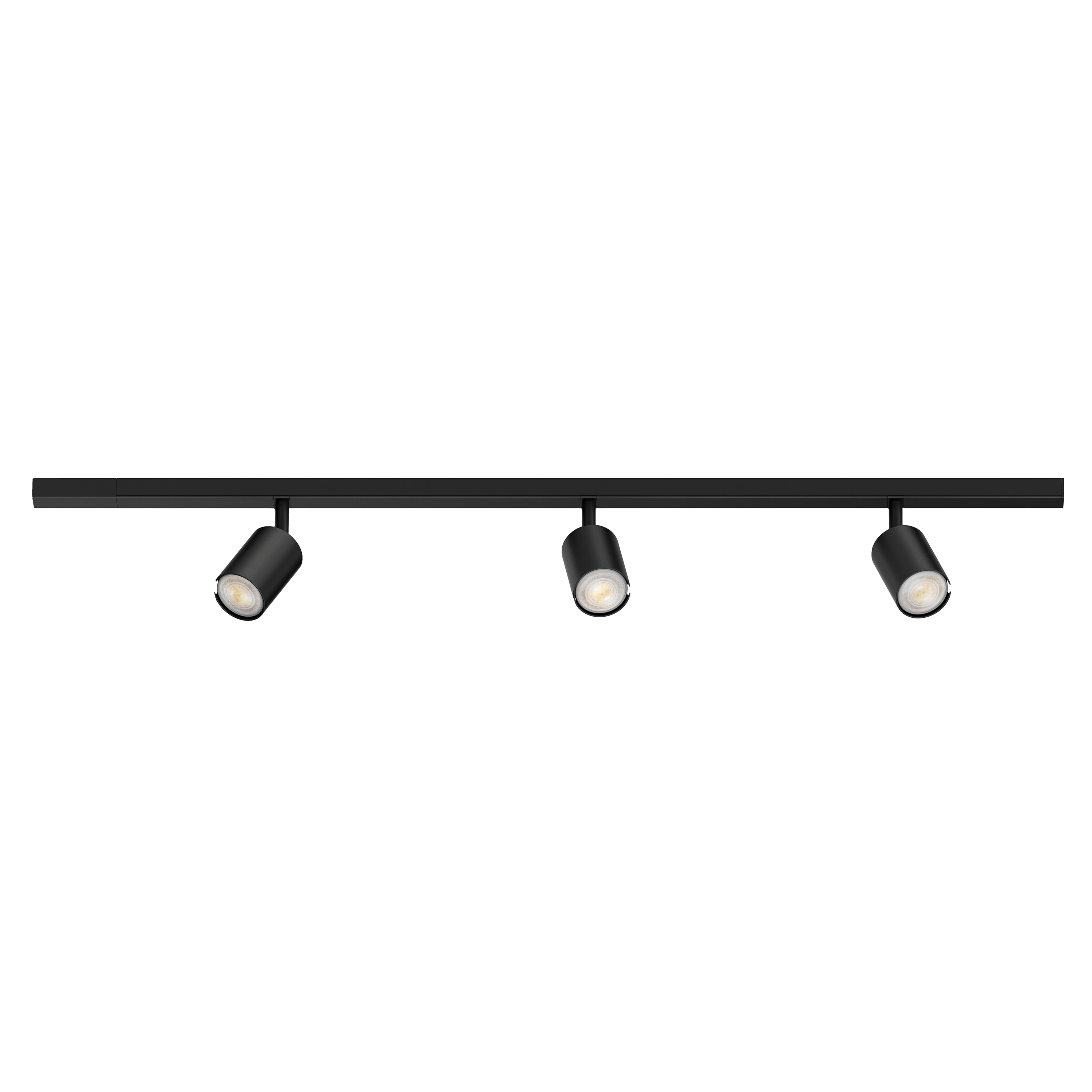 Kit focos carril orientable negro 3 luces GU10 Dakata INSPIRE - 2