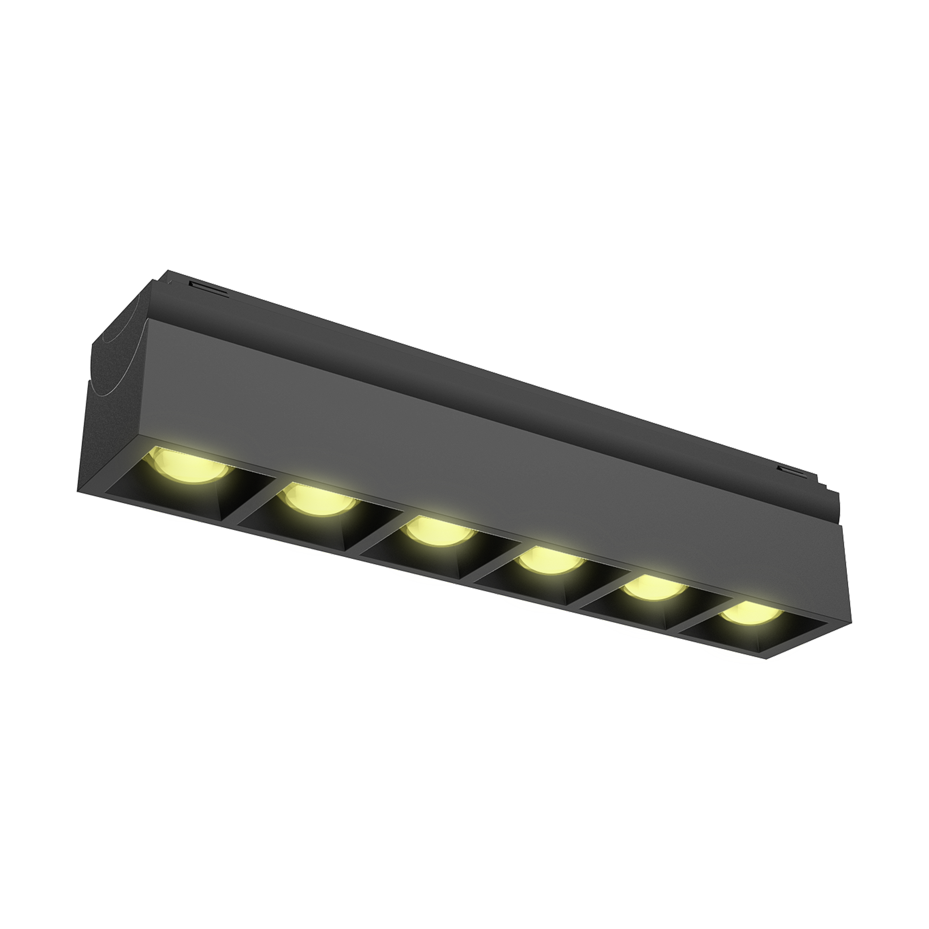 Panel szynowy magnetyczny czarny LED Inspire - 6