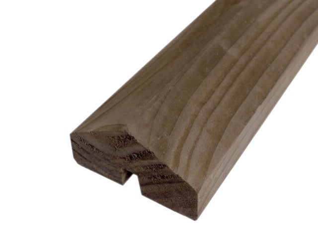 Profil de finition bois Douglas marron, H.220 x l.3.3 x P.7 cm