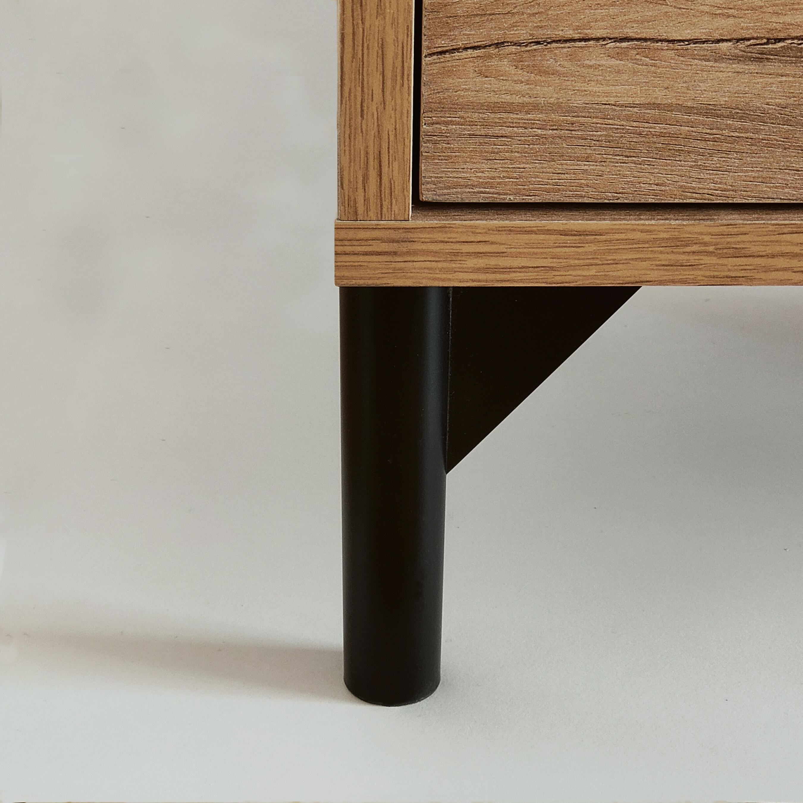 Zapatero Tokyo con 4 compartimentos para 20 pares en melamina color roble natural 101x96.5x33 cm - 5